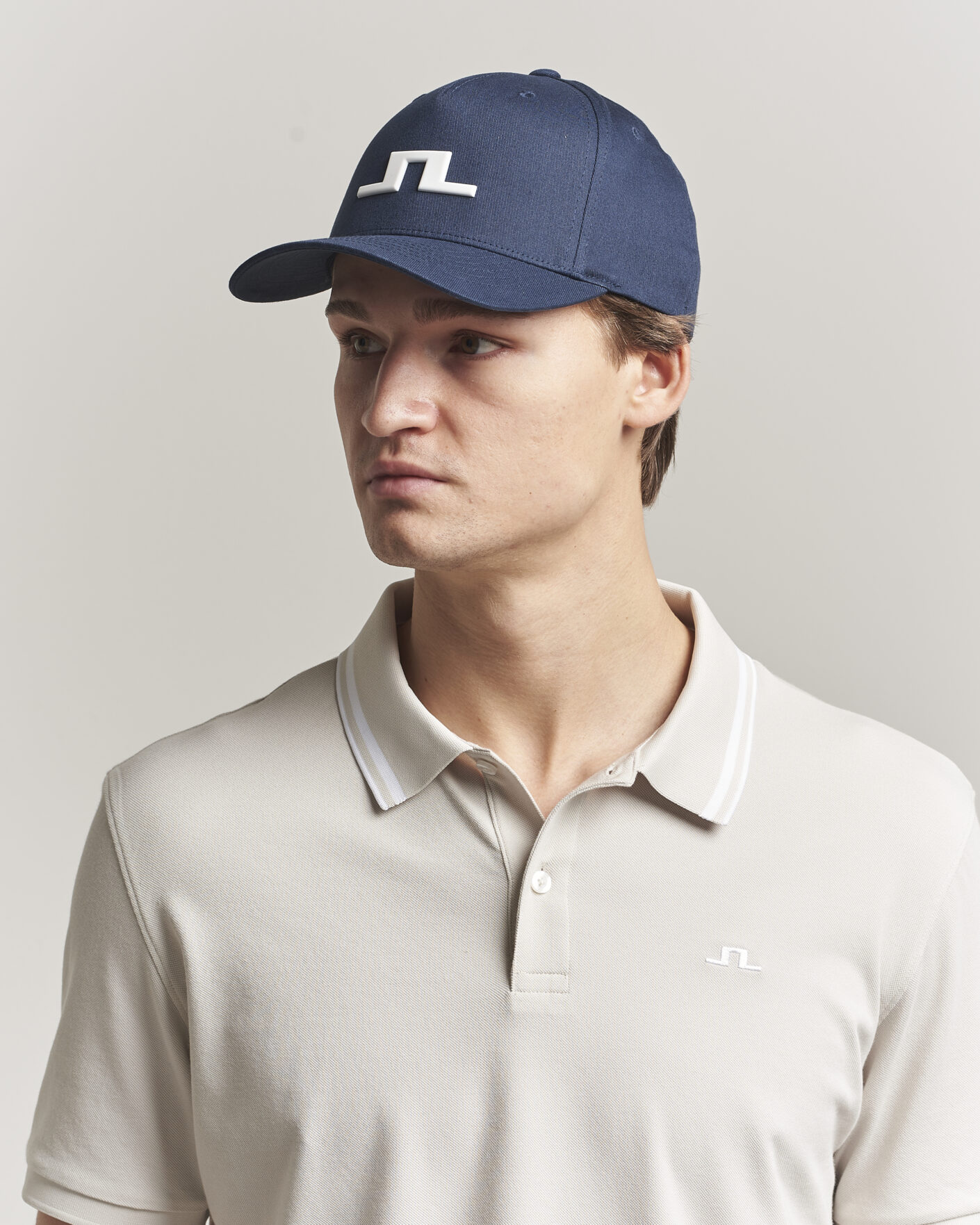Men | Hats & Caps | J.Lindeberg | Heath Cap JL Navy