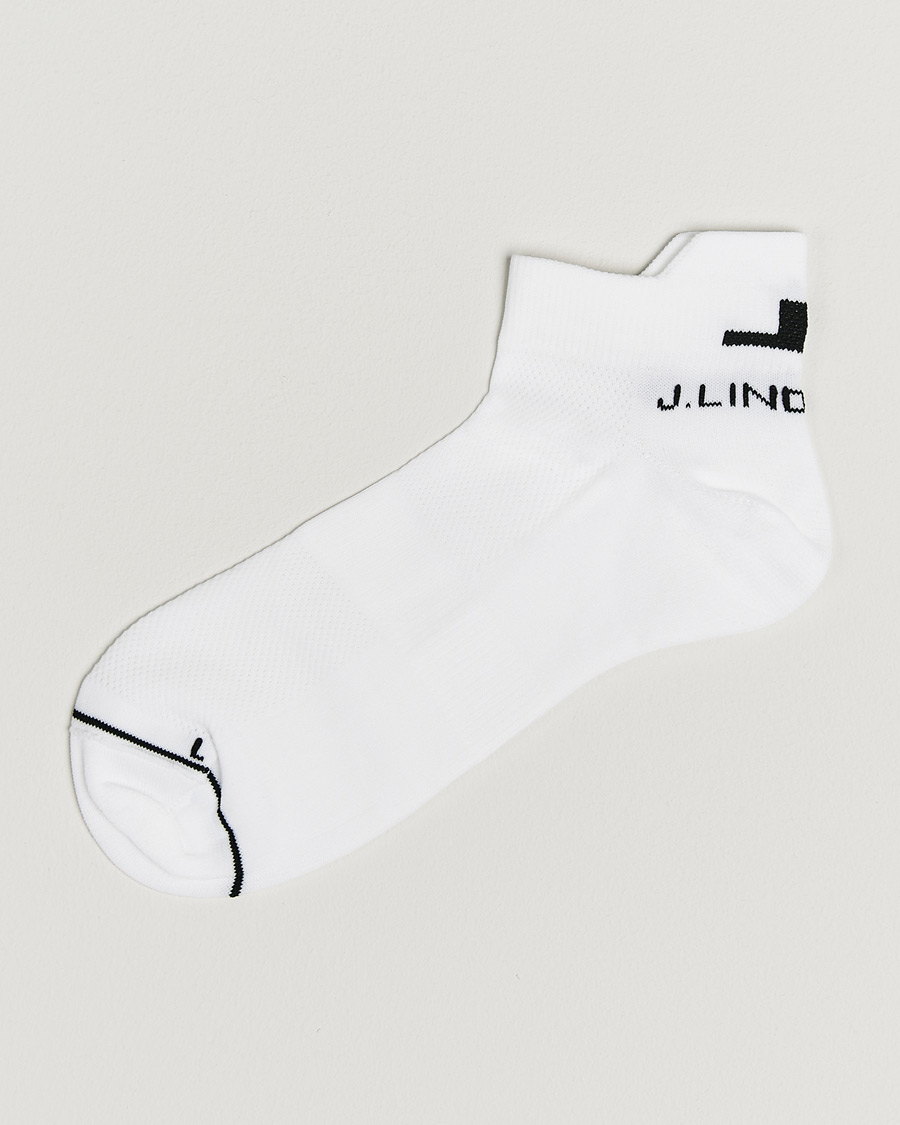 Men | Underwear & Socks | J.Lindeberg | Spin Short Golf Sock White