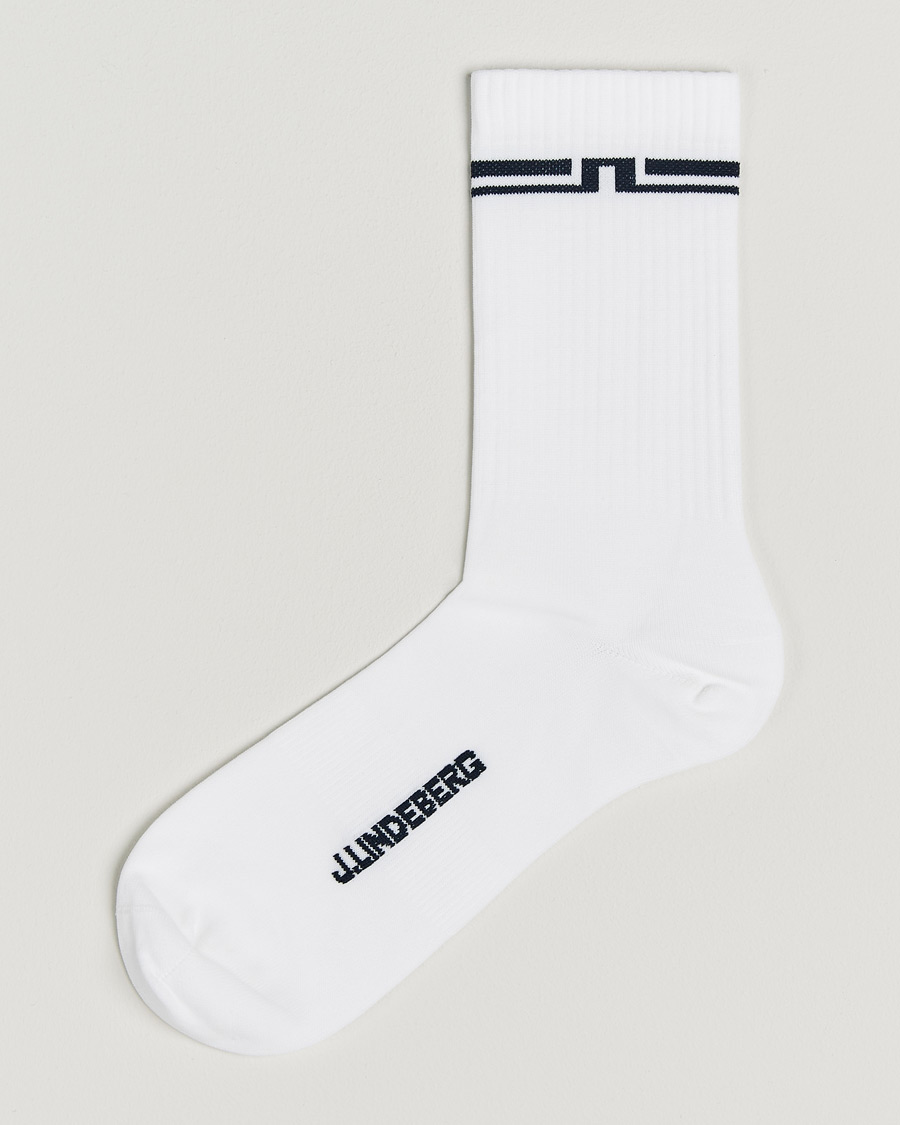 Men | Underwear & Socks | J.Lindeberg | Stratton Golf Sock White
