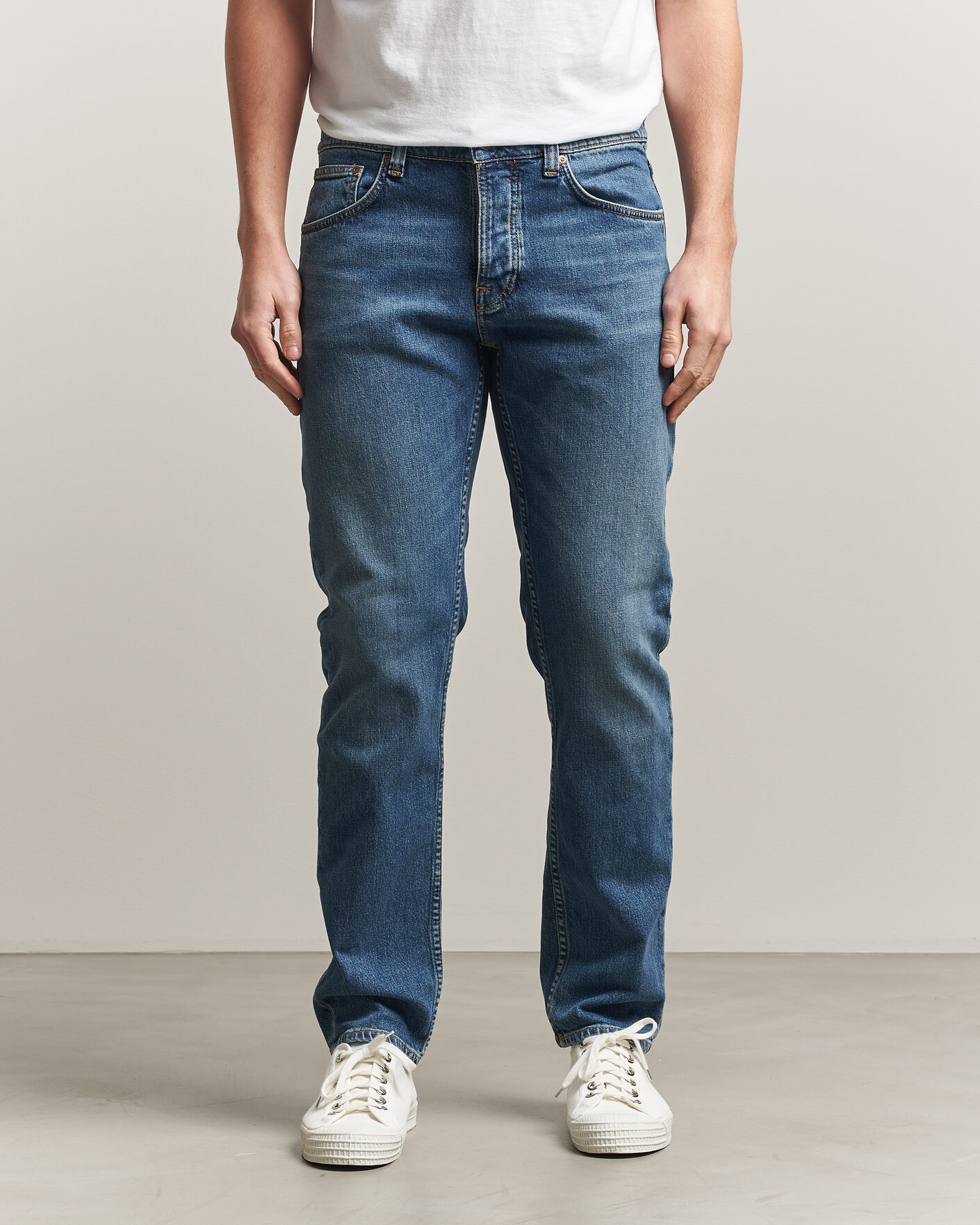 Men | Trousers | Nudie Jeans | Solid Ollie Jeans Blue Blur