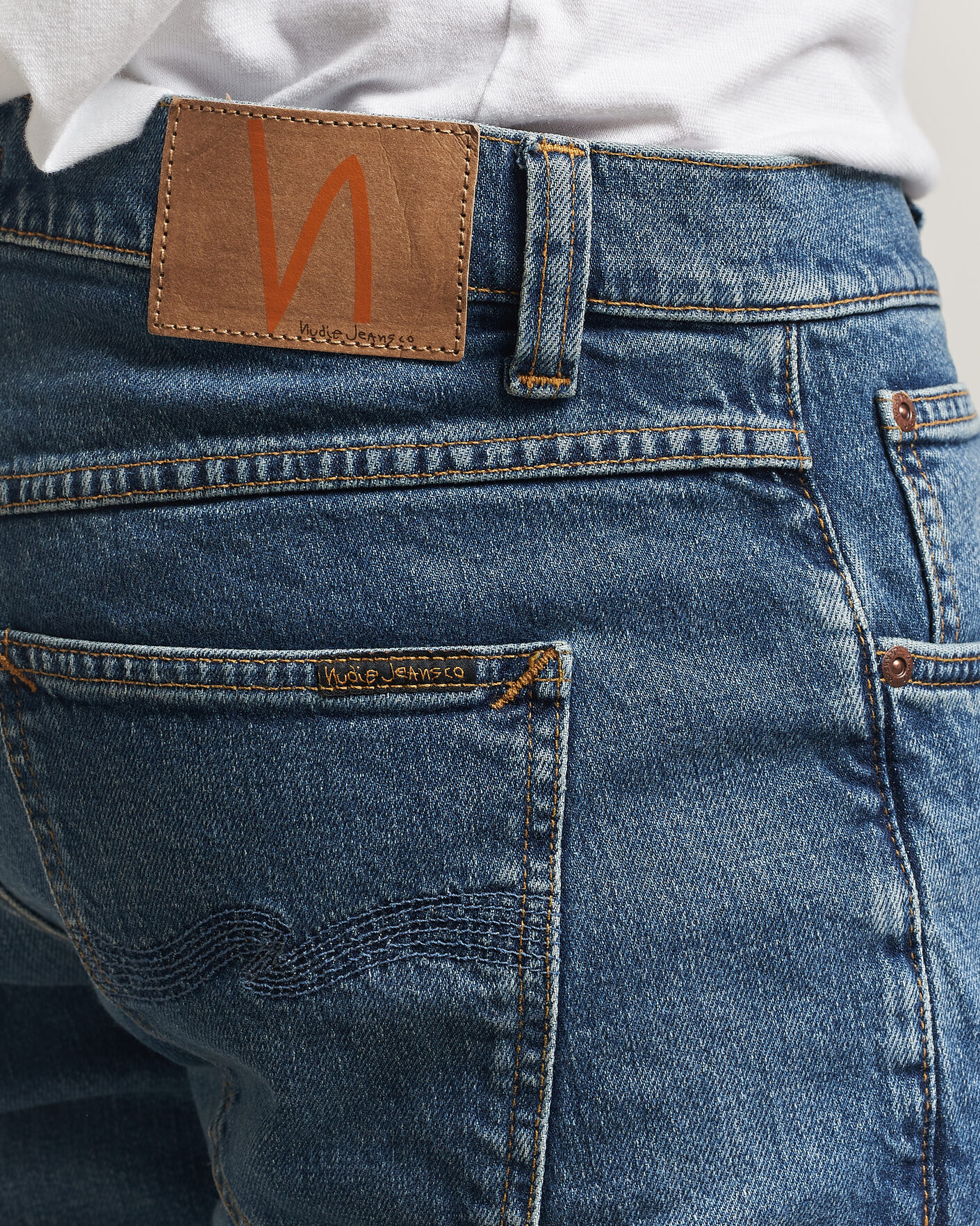 Men | Trousers | Nudie Jeans | Solid Ollie Jeans Blue Blur