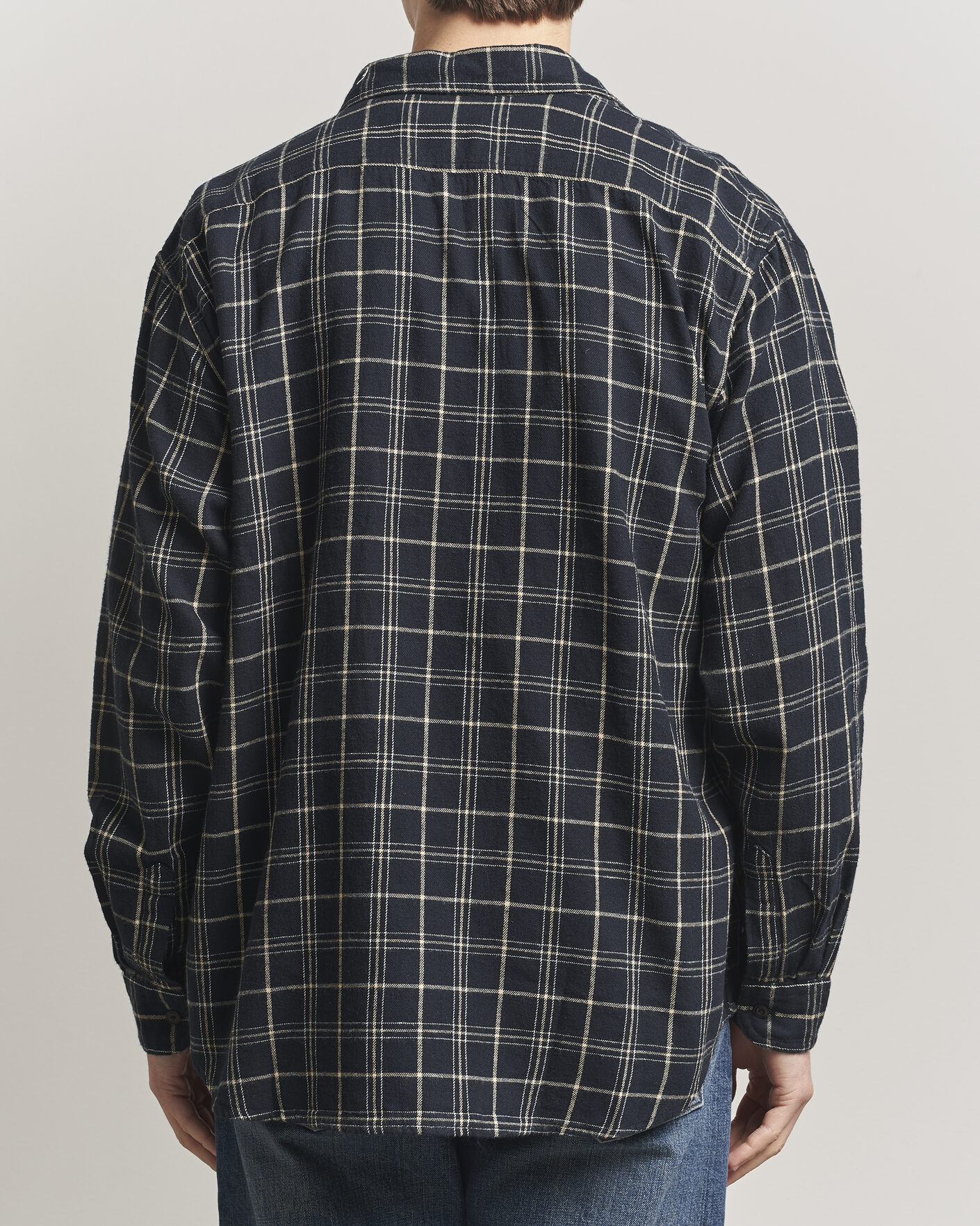 Men | Shirts | Nudie Jeans | Julian Checked Worker Shirt Black