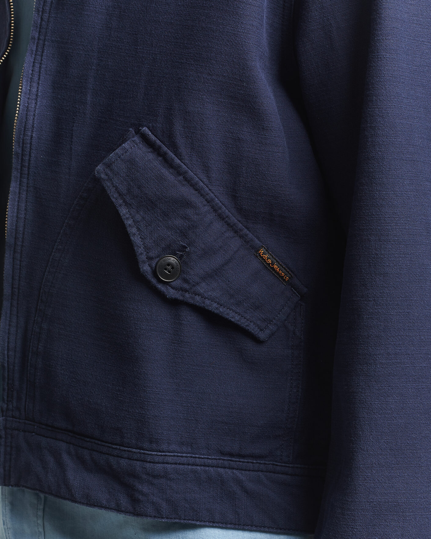 Men | Coats & Jackets | Nudie Jeans | Blake Embroided Jacket Navy