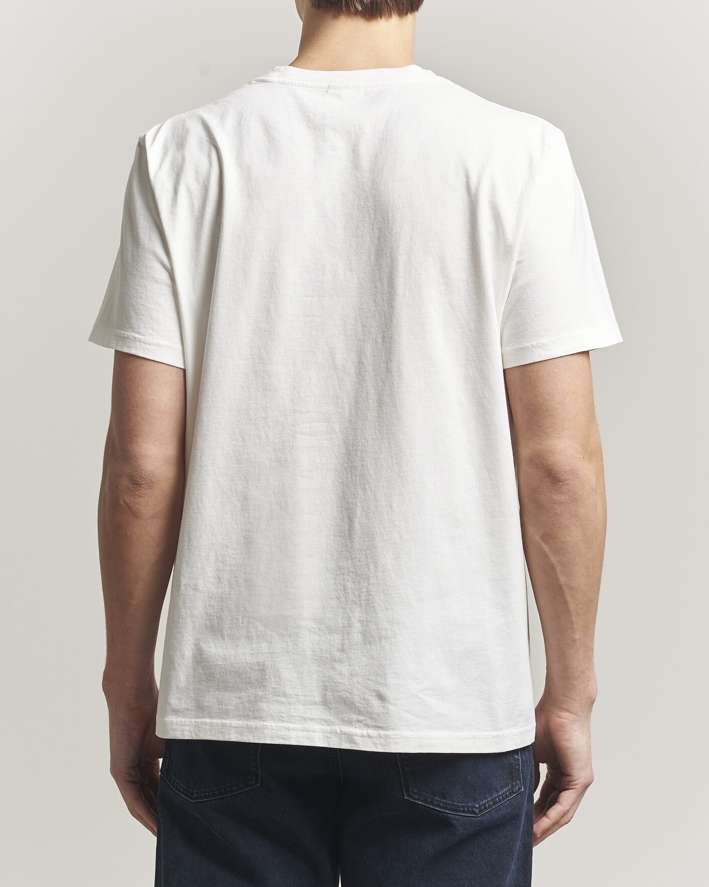 Men | T-Shirts | Nudie Jeans | Roy Printed T-Shirt Chalk White