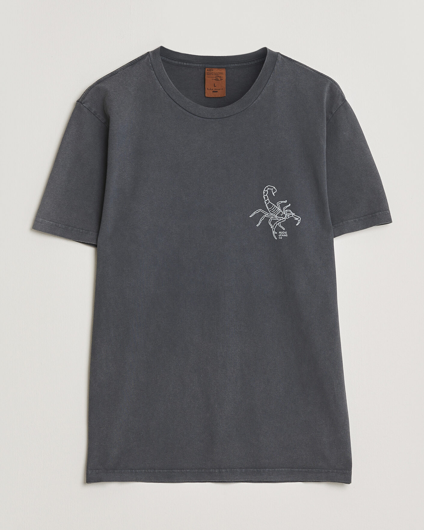 Men | T-Shirts | Nudie Jeans | Roy Printed T-Shirt Antracite