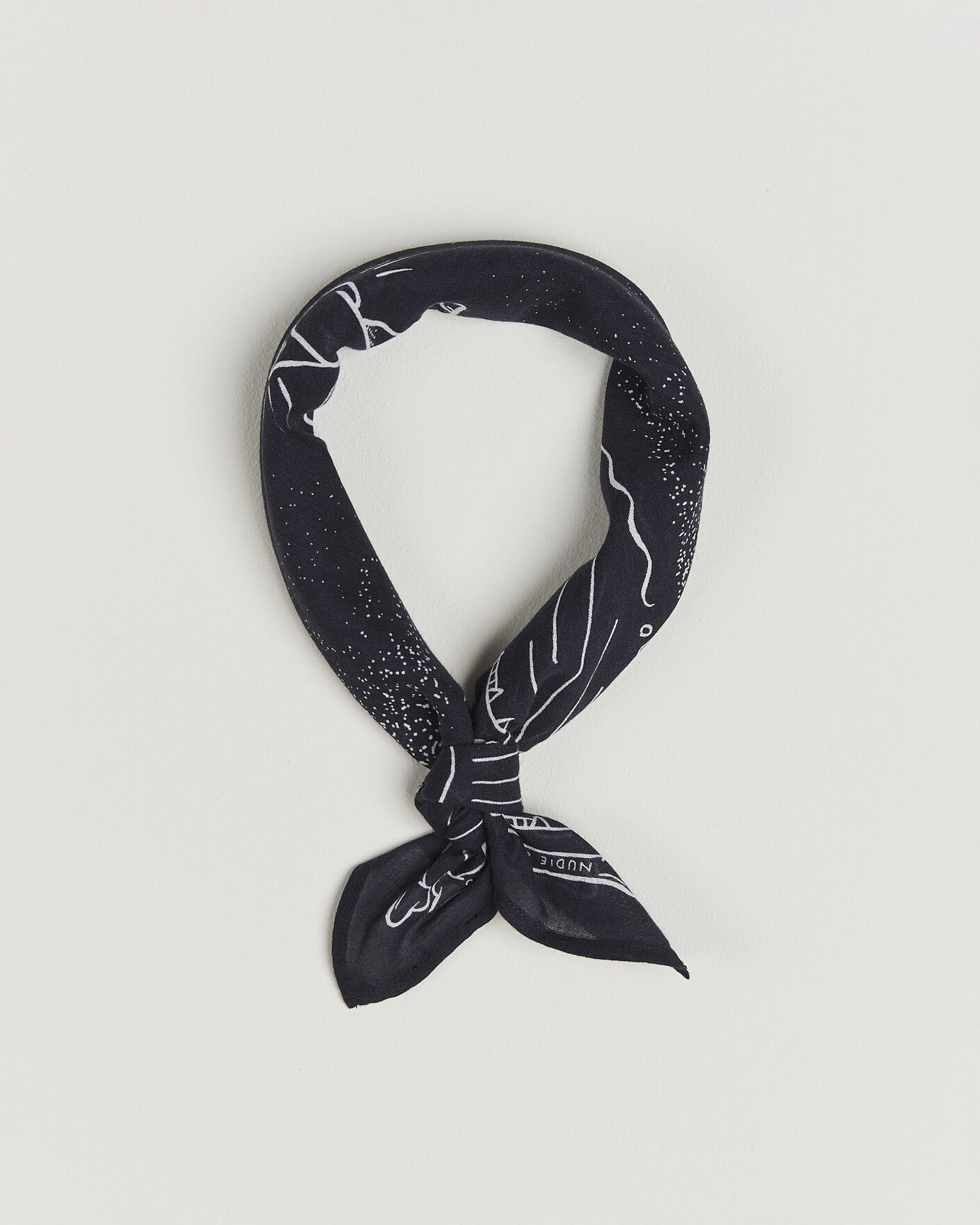 Men | Dress Scarves | Nudie Jeans | Ingrid Printed Bandana Blue