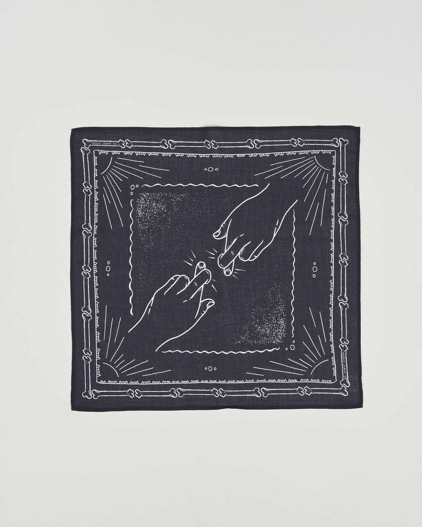 Men | Dress Scarves | Nudie Jeans | Ingrid Printed Bandana Blue