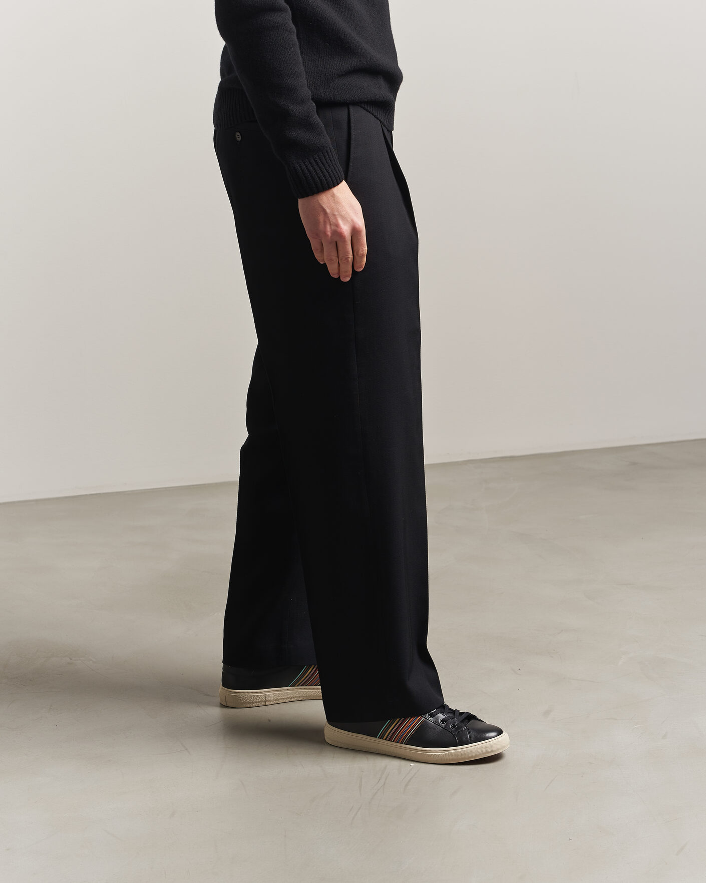 Men | Sneakers | Paul Smith | Hansen Leather Sneaker Black