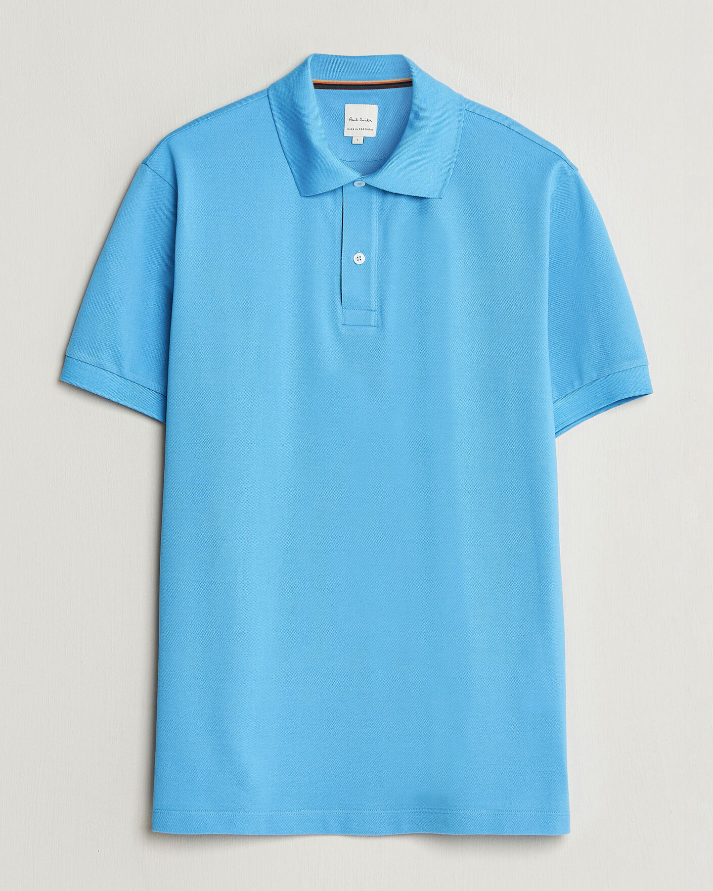 Men | Polo Shirts | Paul Smith | Placket Stripe Polo Blue
