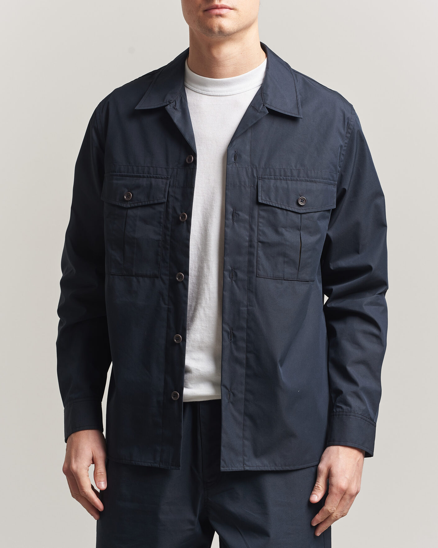 Men | Shirts | PS Paul Smith | Casual Cotton Overshirt Navy