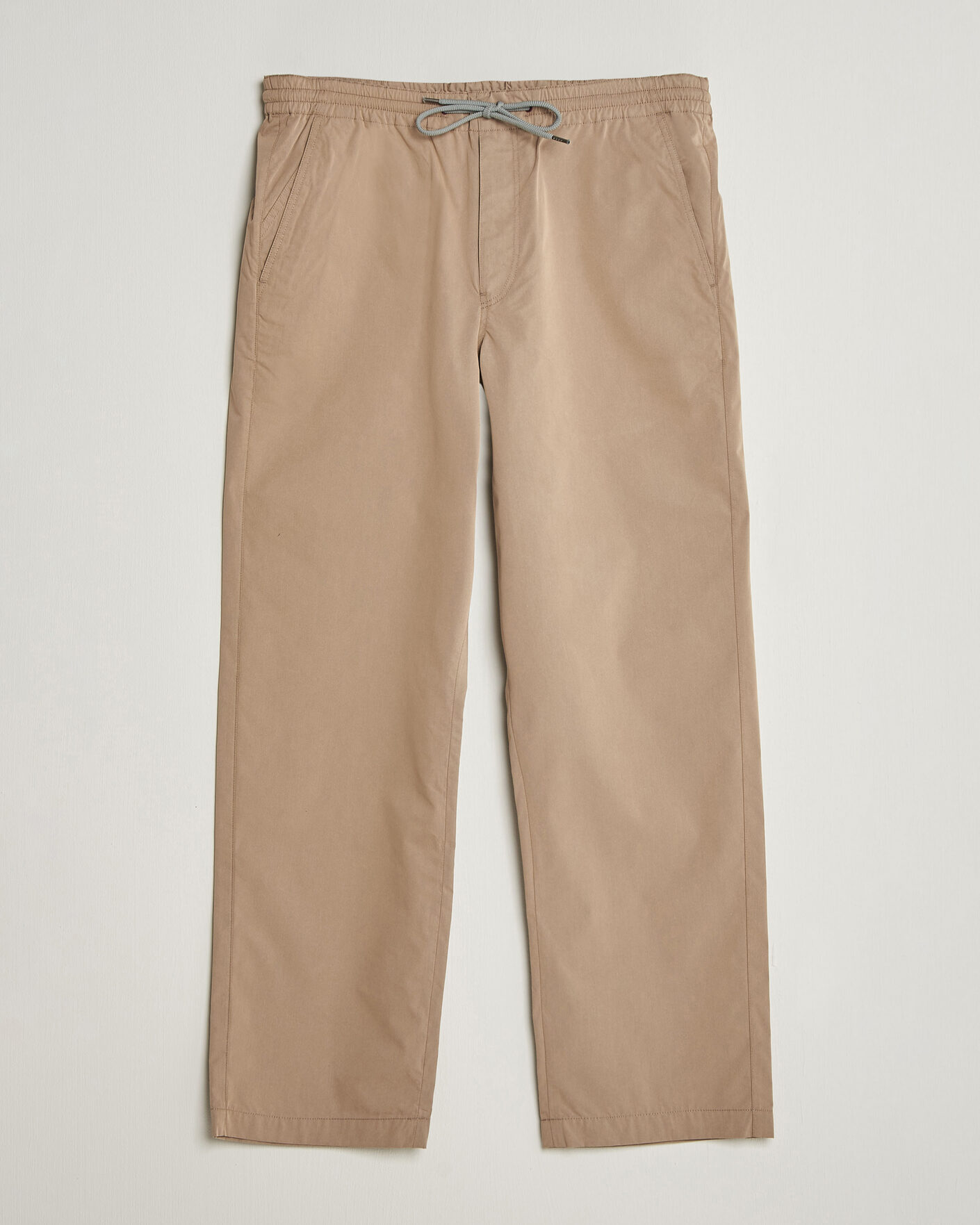 Men | Trousers | PS Paul Smith | Casual Cotton Drawstring Trousers Beige