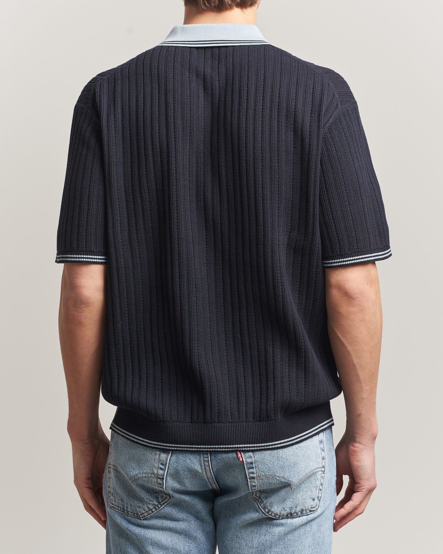 Men | Polo Shirts | PS Paul Smith | Cotton Knitted Polo Navy