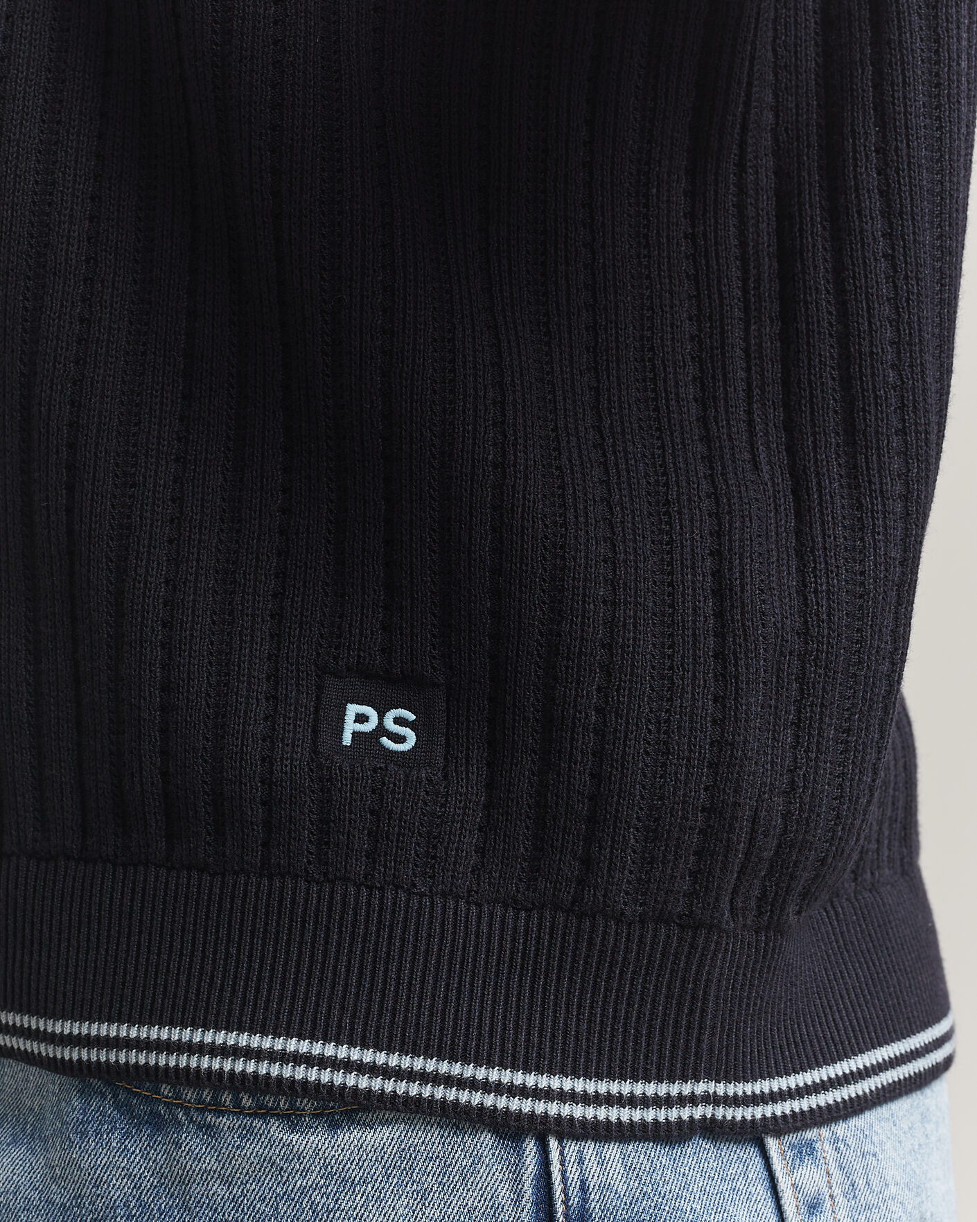 Men | Polo Shirts | PS Paul Smith | Cotton Knitted Polo Navy