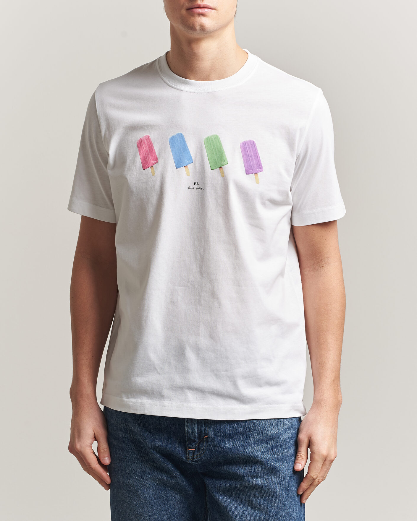 Men | T-Shirts | PS Paul Smith | Lollies Printed T-Shirt White