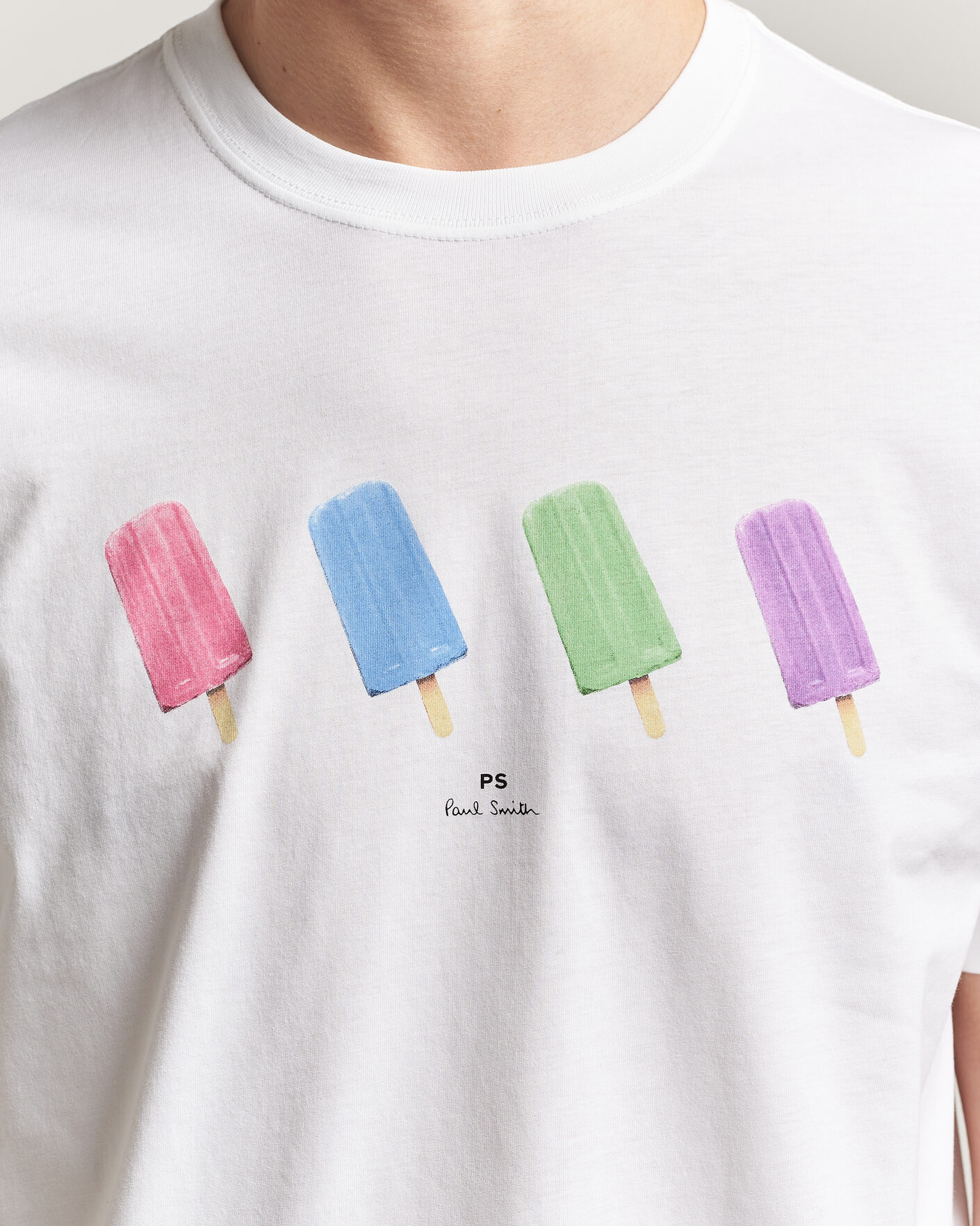 Men | T-Shirts | PS Paul Smith | Lollies Printed T-Shirt White