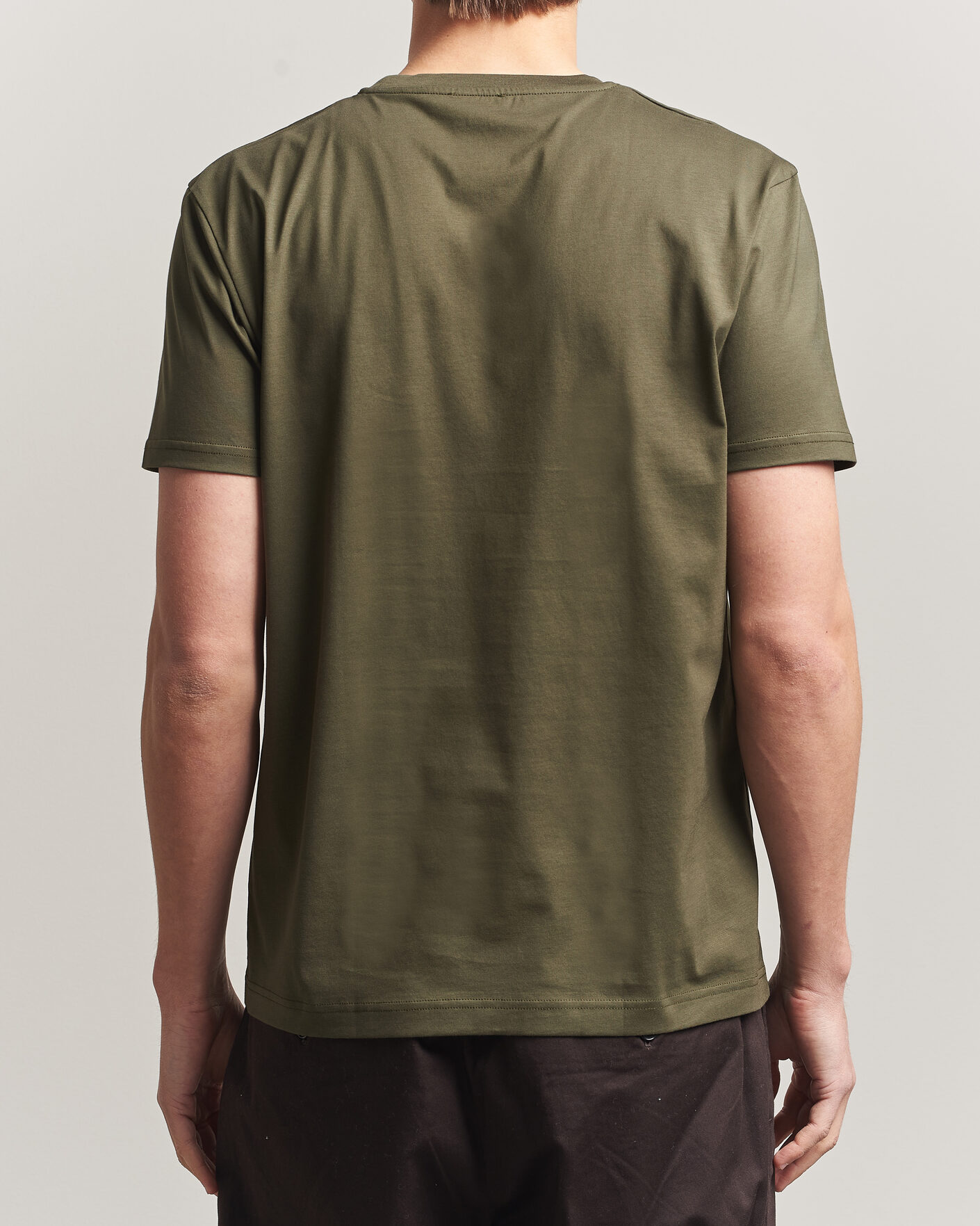 Men | T-Shirts | Sunspel | Riviera Midweight T-Shirt Deep Olive