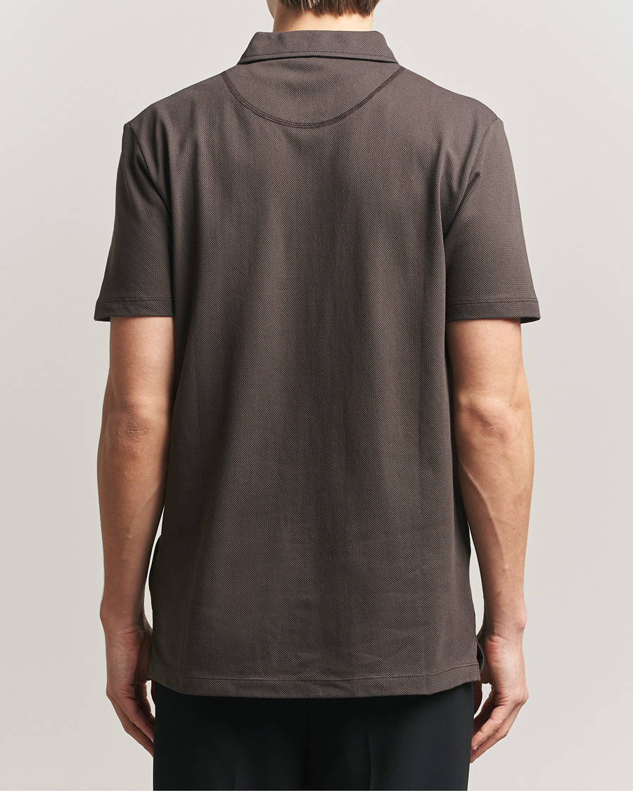 Men | Polo Shirts | Sunspel | Riviera Polo Shirt Dark Chocolate