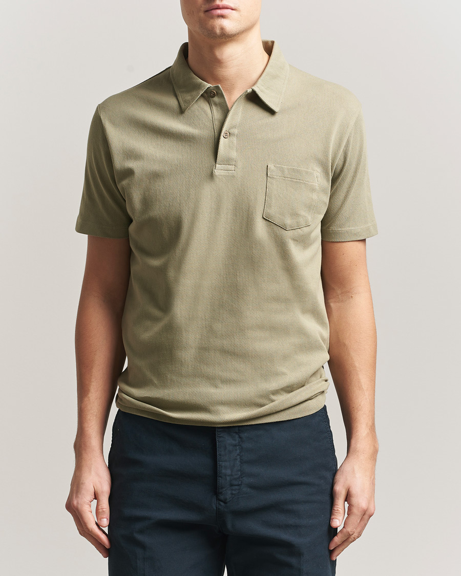 Men | Polo Shirts | Sunspel | Riviera Polo Shirt Pistachio