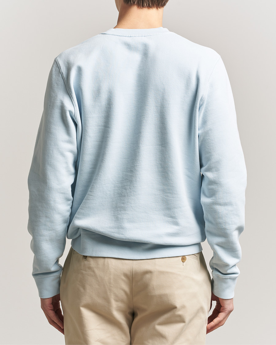 Men | Sweaters & Knitwear | Sunspel | Loopback Sweatshirt Pastel Blue