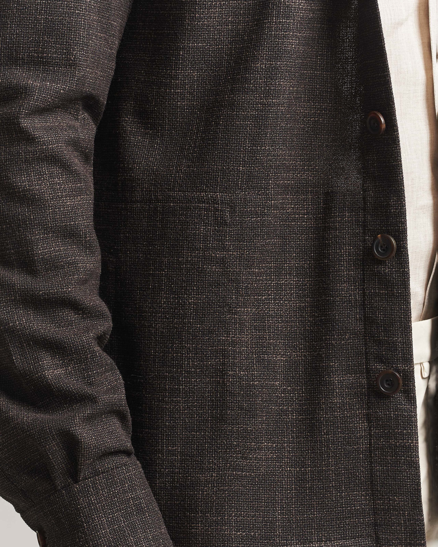 Men | Shirts | Kiton | Virgin Wool Overshirt Dark Brown