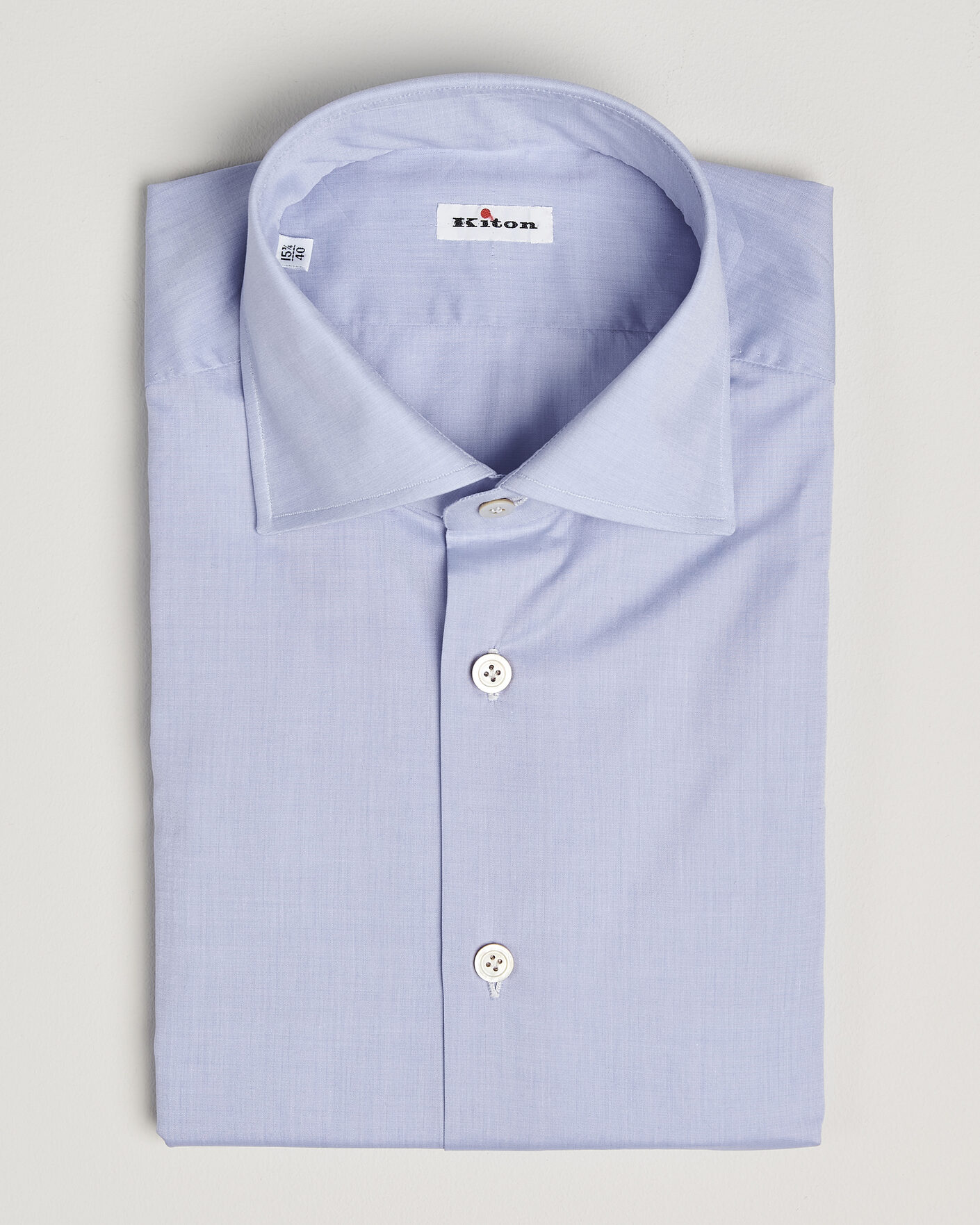 Men | Shirts | Kiton | Slim Fit Dress Shirt Light Blue