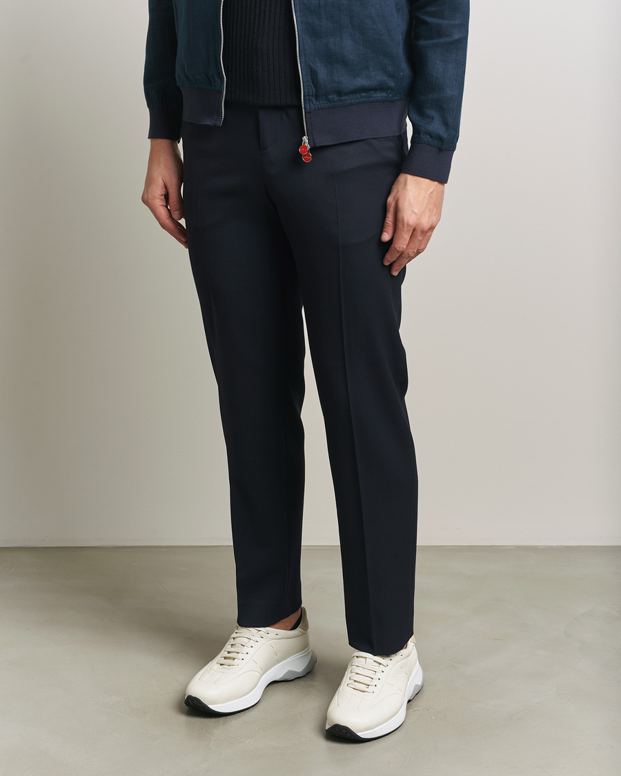 Men | Sneakers | Kiton | Deerskin Running Sneakers White