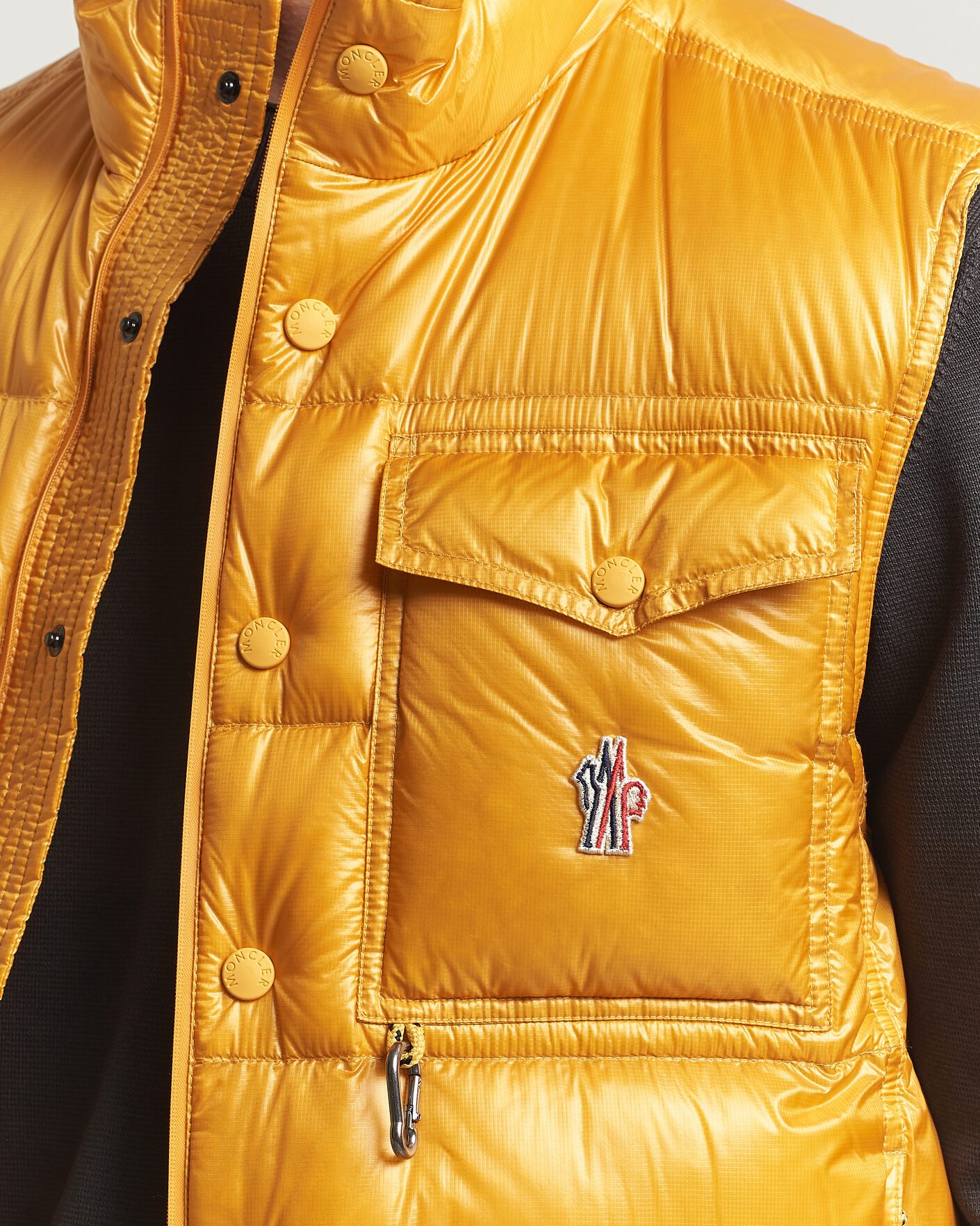Moncler Grenoble Uychi Down Vest Yellow at CareOfCarl.com