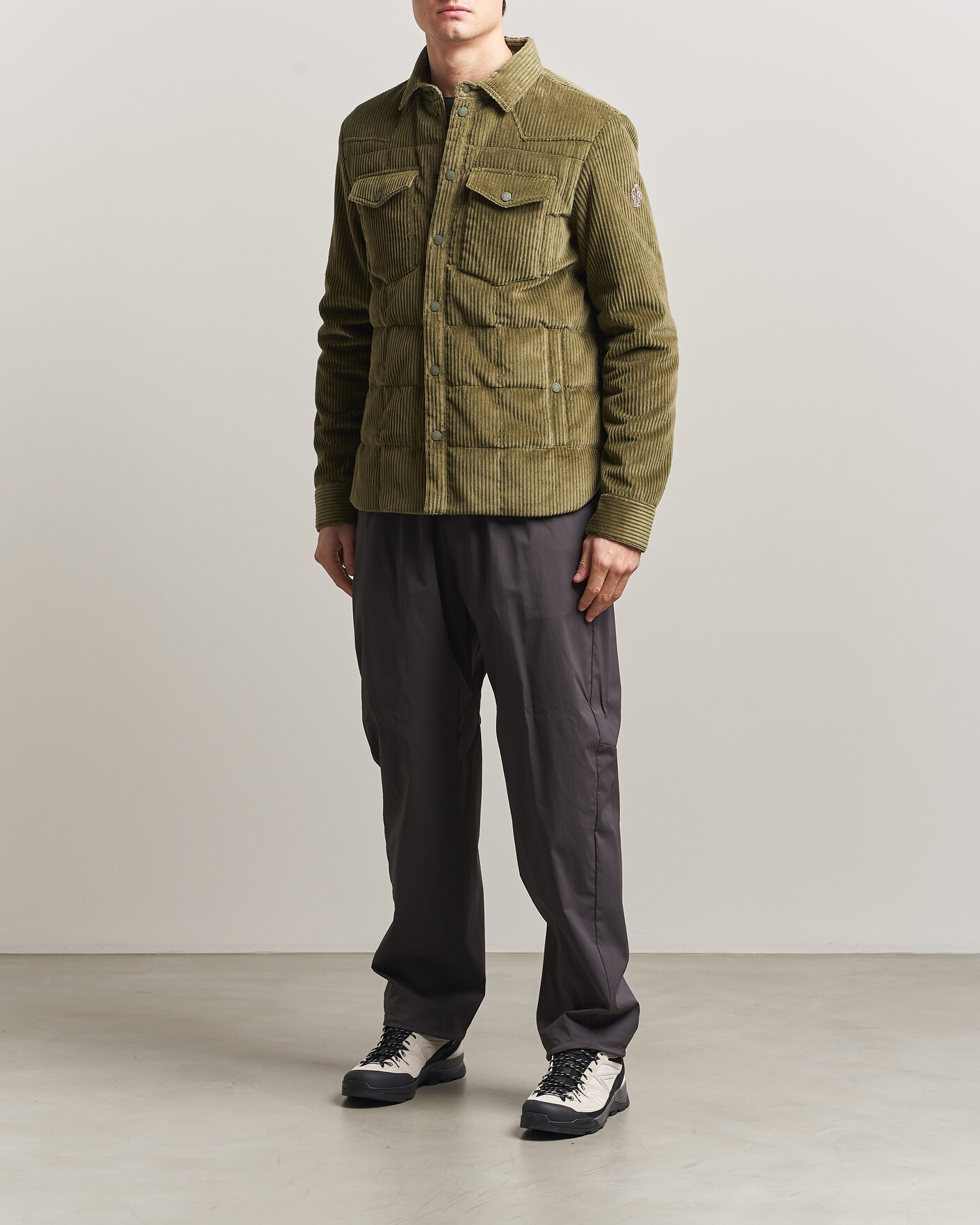 Men | Coats & Jackets | Moncler Grenoble | Gelt Corduroy Shirt Jacket Military Green