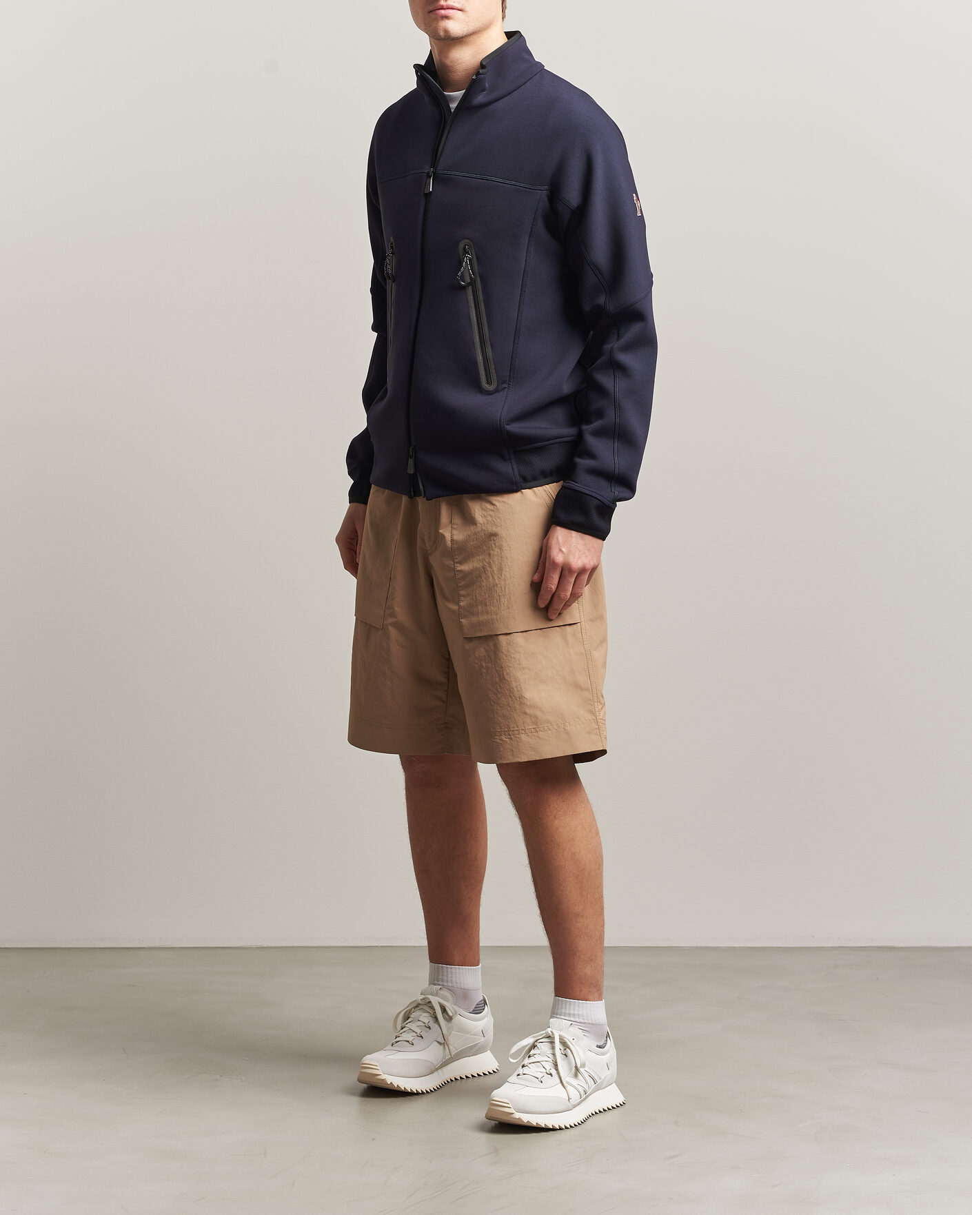 Moncler Grenoble Hiking Shorts Khaki at CareOfCarl.com
