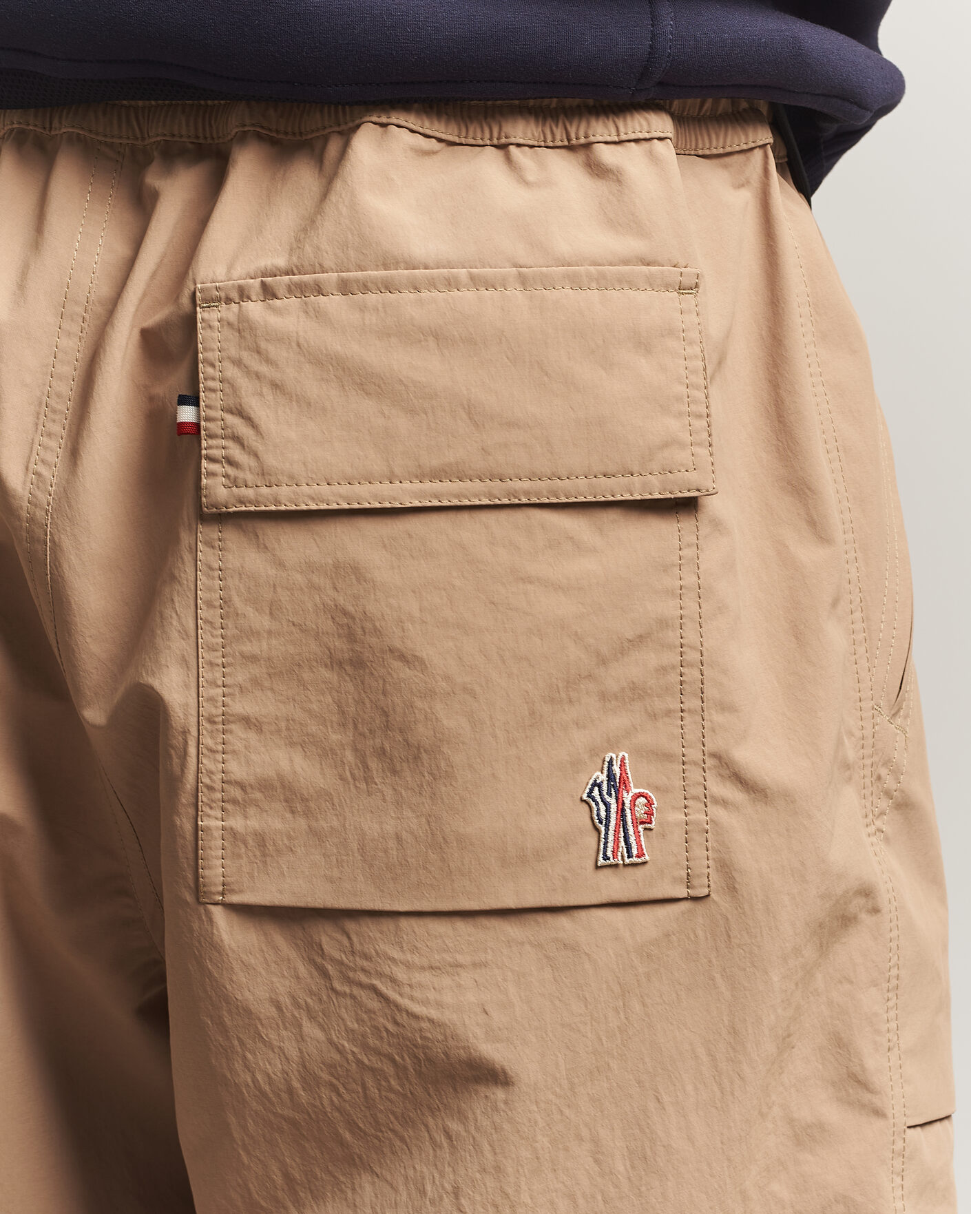 Moncler Grenoble Hiking Shorts Khaki at CareOfCarl.com