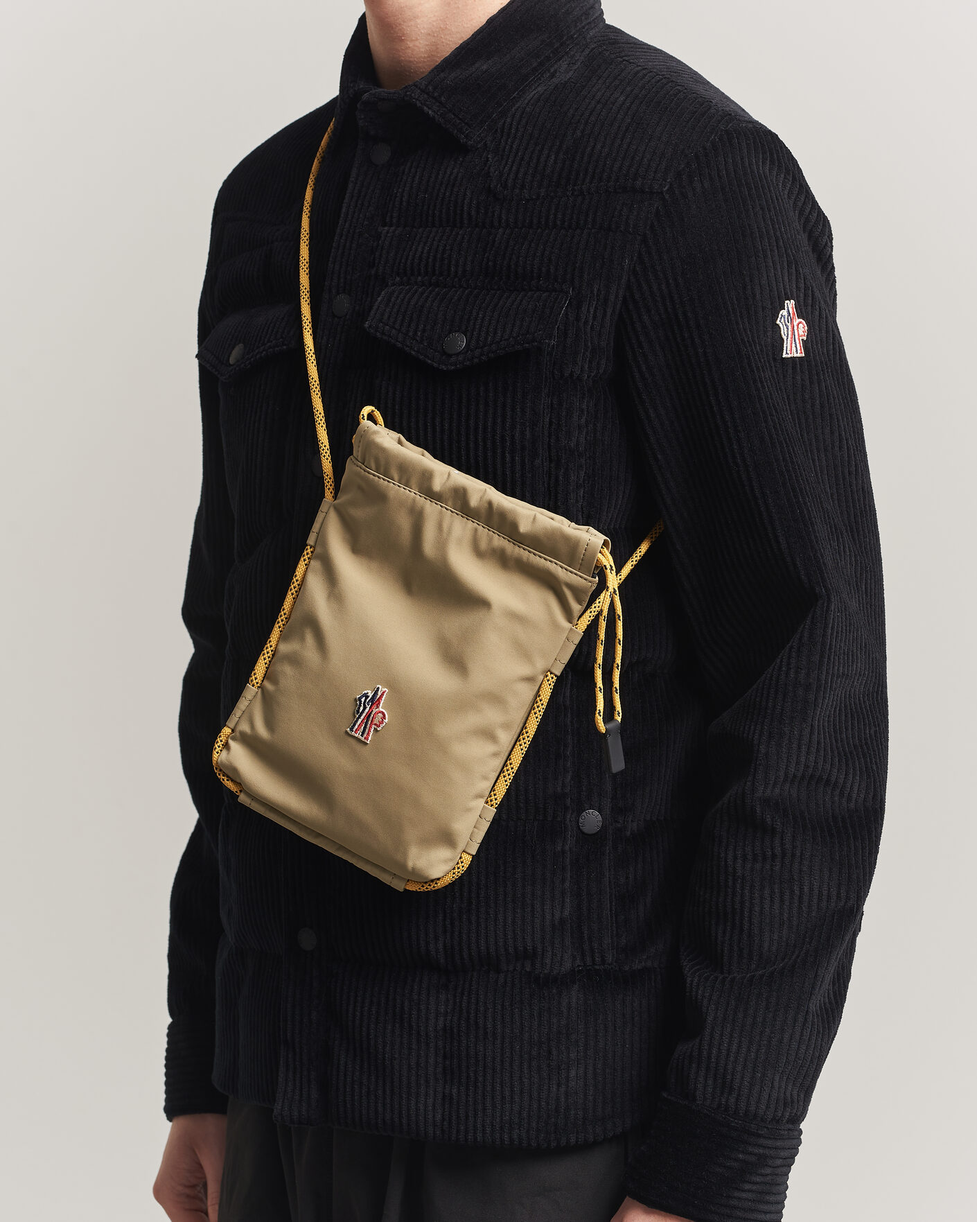 Moncler Grenoble Makaio Cross Body Bag Khaki at CareOfCarl.com