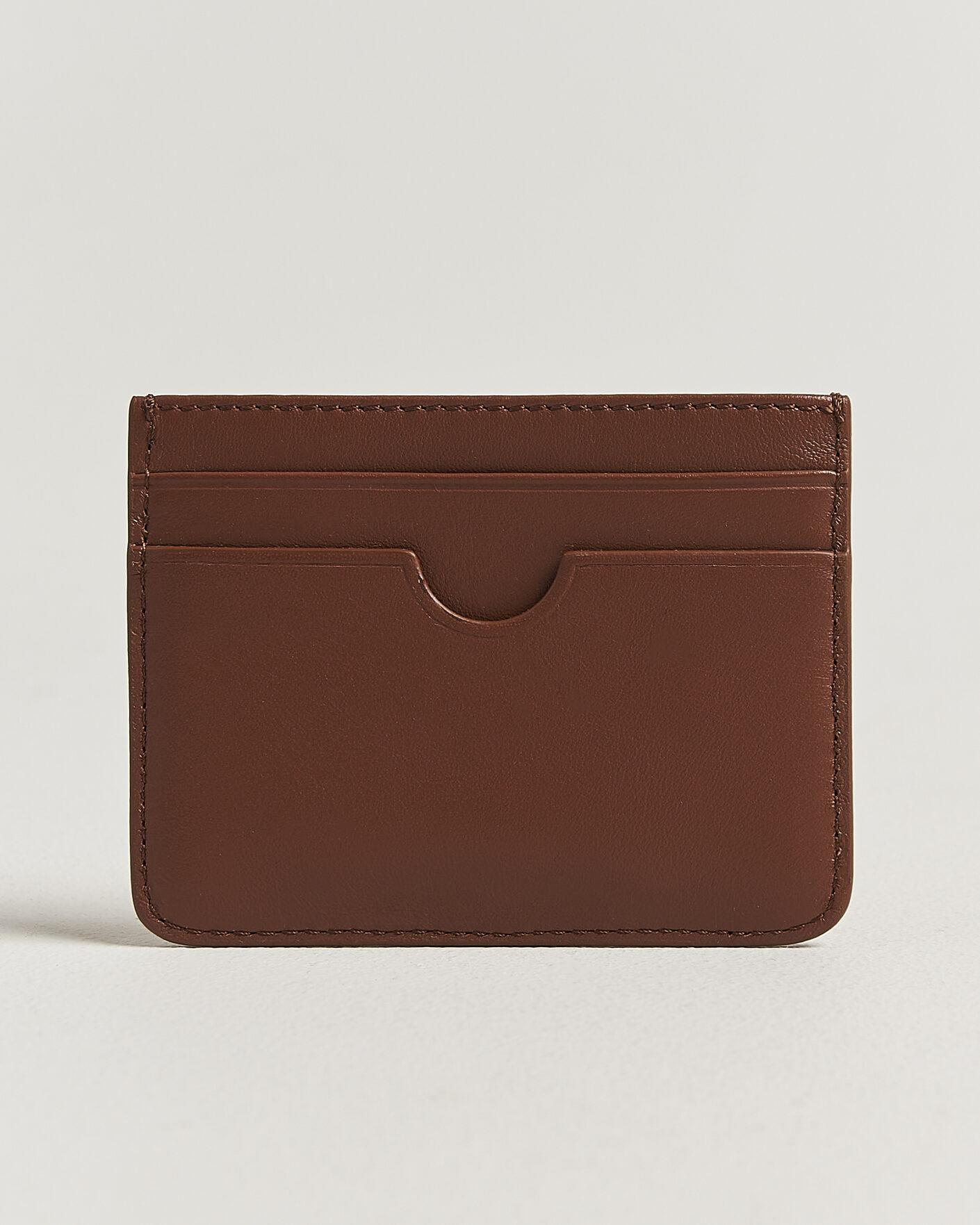 Men | Wallets | AMI | Tonal Heart Logo Card Holder Caramel