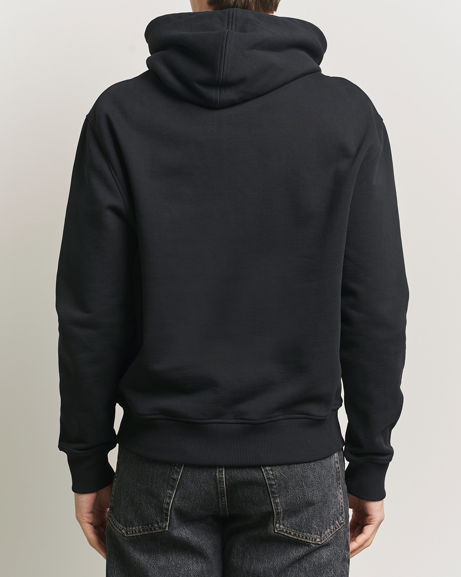 Men | Sweaters & Knitwear | AMI | Contrast Heart Logo Hoodie Black