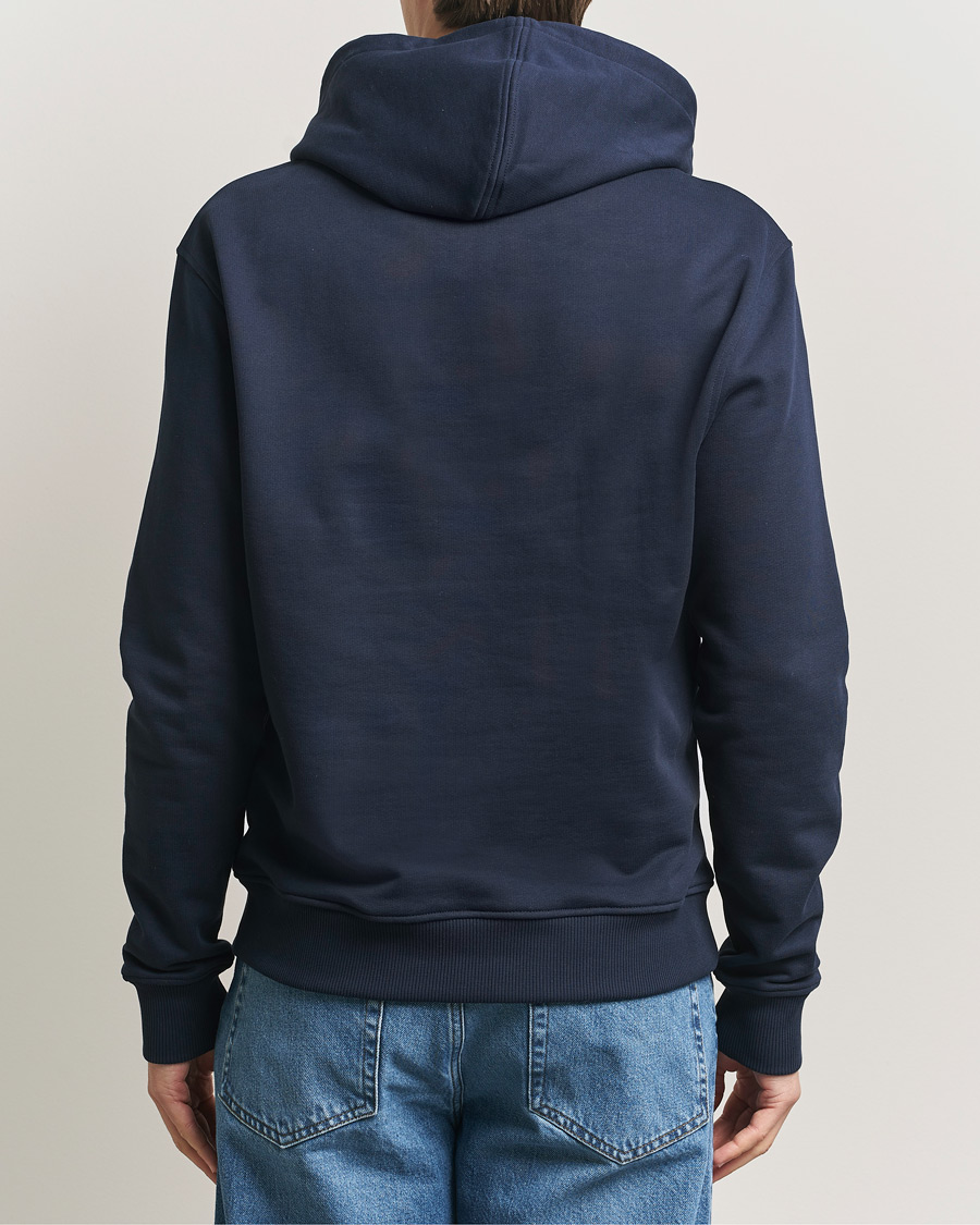 Men | Sweaters & Knitwear | AMI | Heart Logo Hoodie Navy