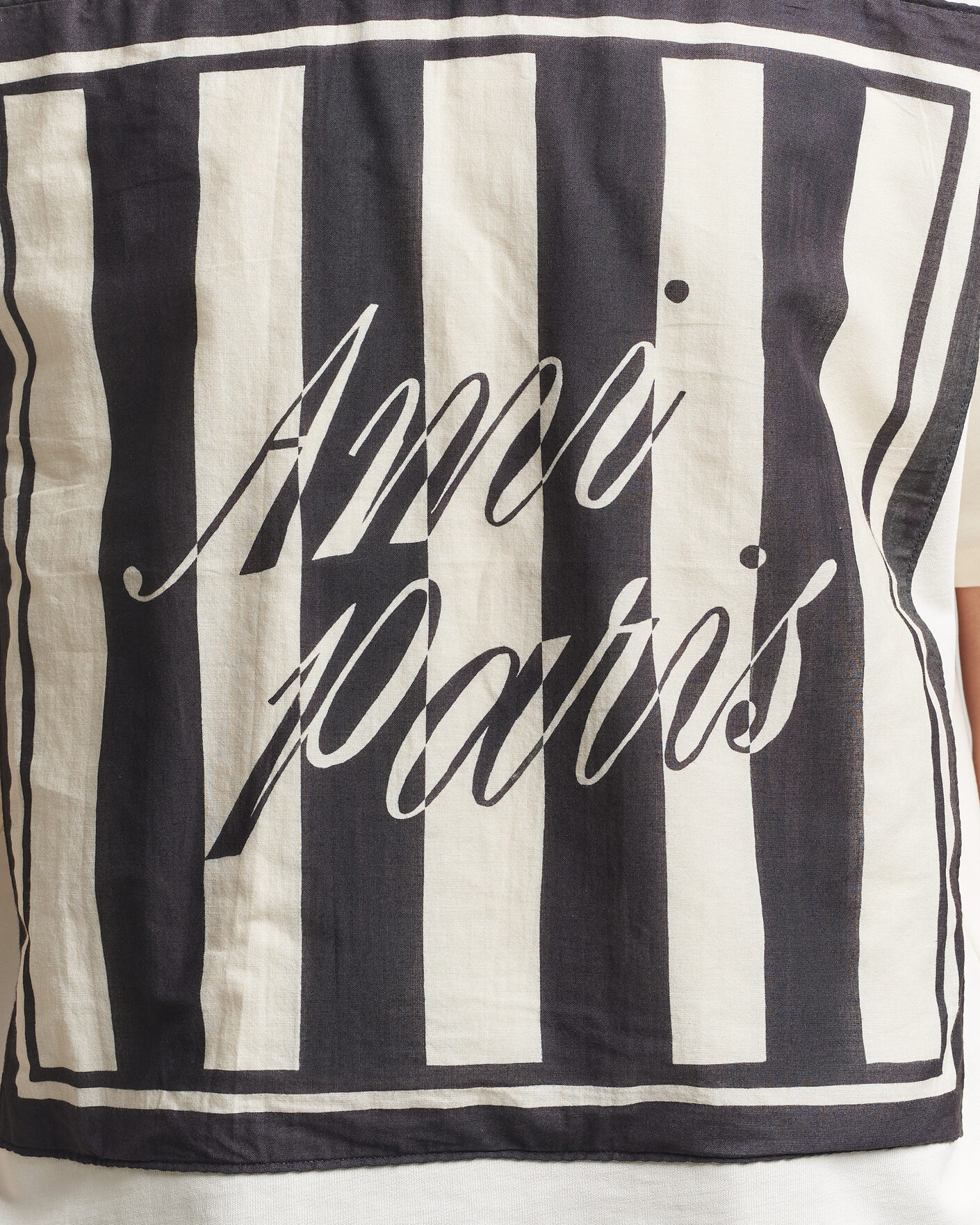 Men | T-Shirts | AMI | Boxy Fit Printed T-Shirt Creme