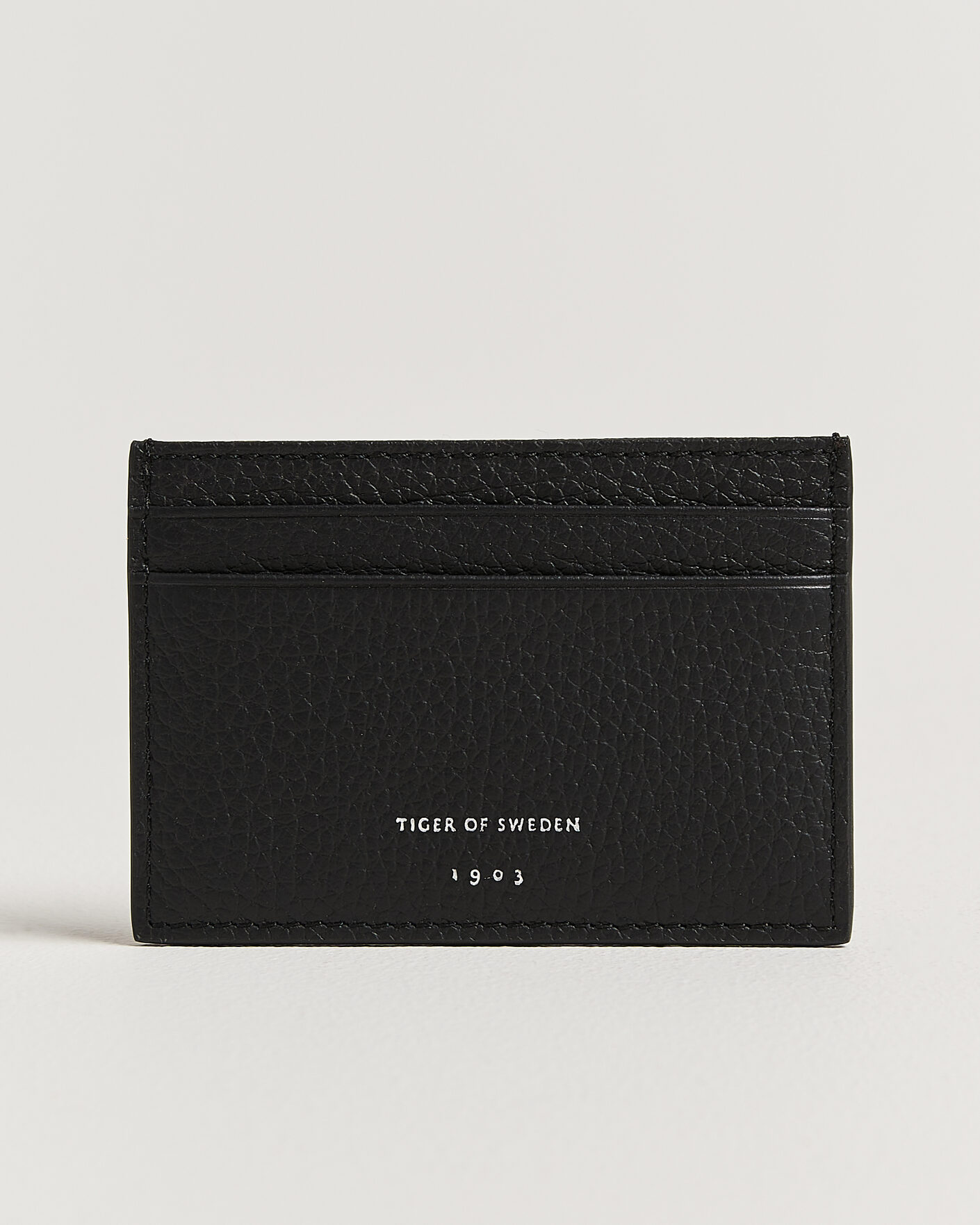 Men | Wallets | Tiger of Sweden | Wharf Leather Card Holder Black
