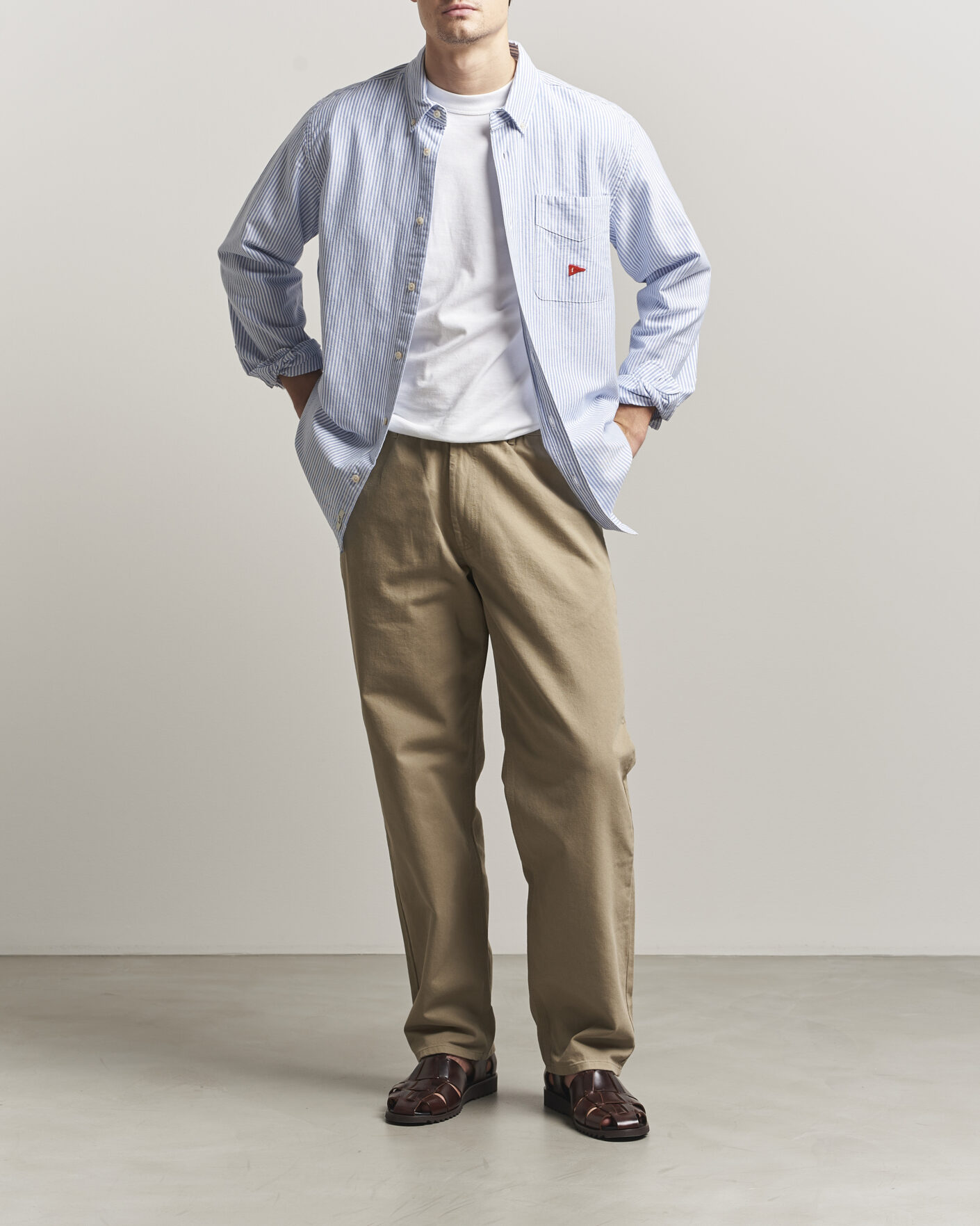 Men | Trousers | Forét | Clay Twill Pants Khaki