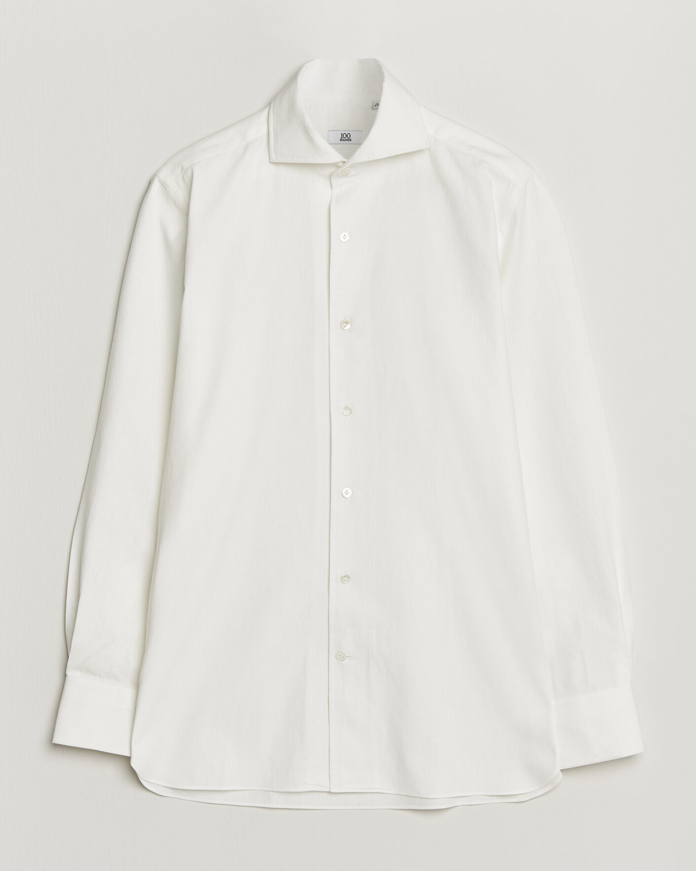 100Hands Washed Japanese Denim Shirt Off White at CareOfCarl.com