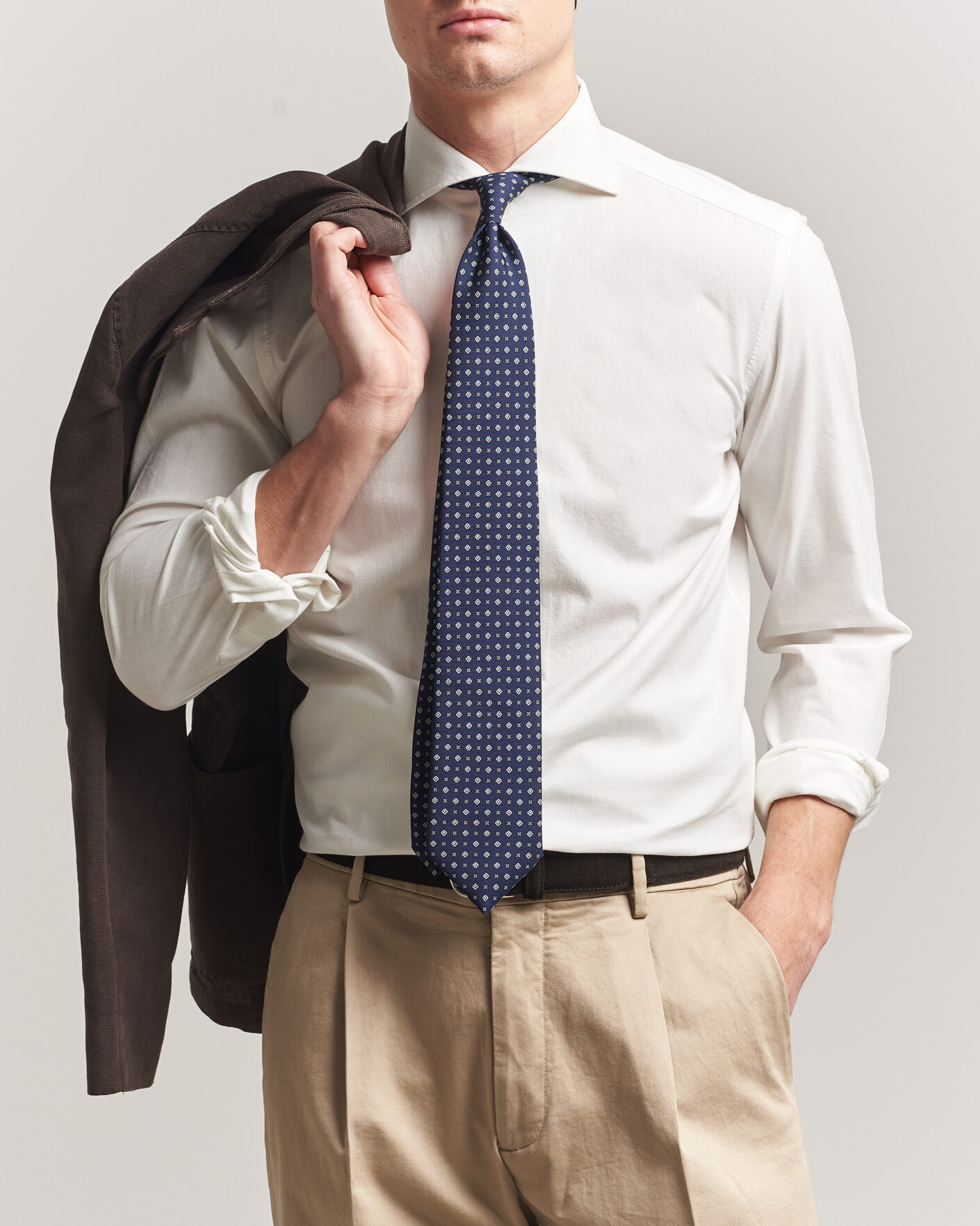 Men | Shirts | 100Hands | Washed Japanese Denim Shirt Off White