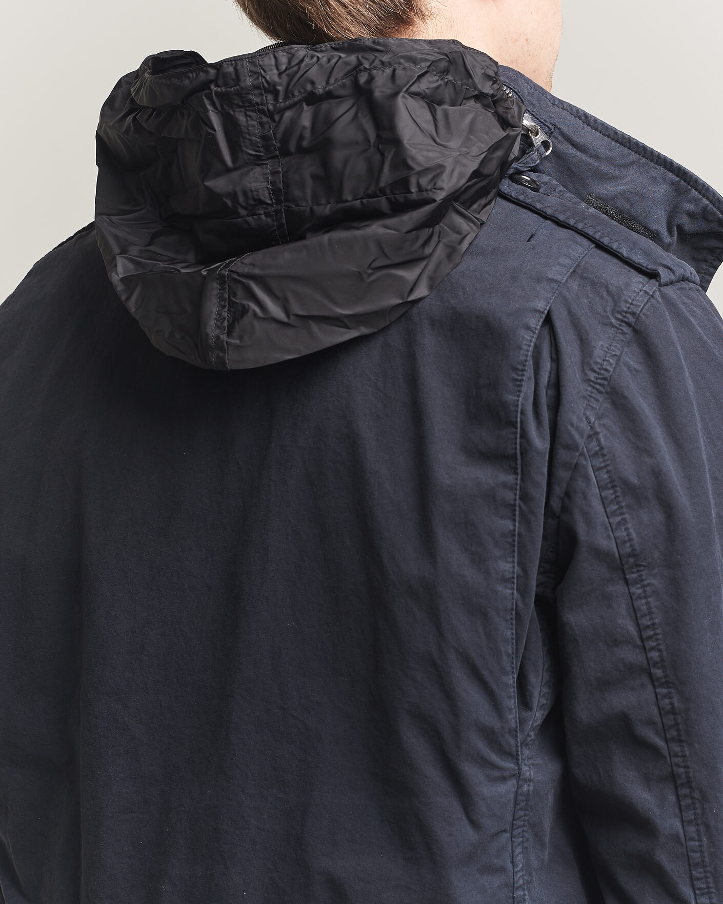 Men | Coats & Jackets | Aspesi | Washed Cotton Field Jacket Navy