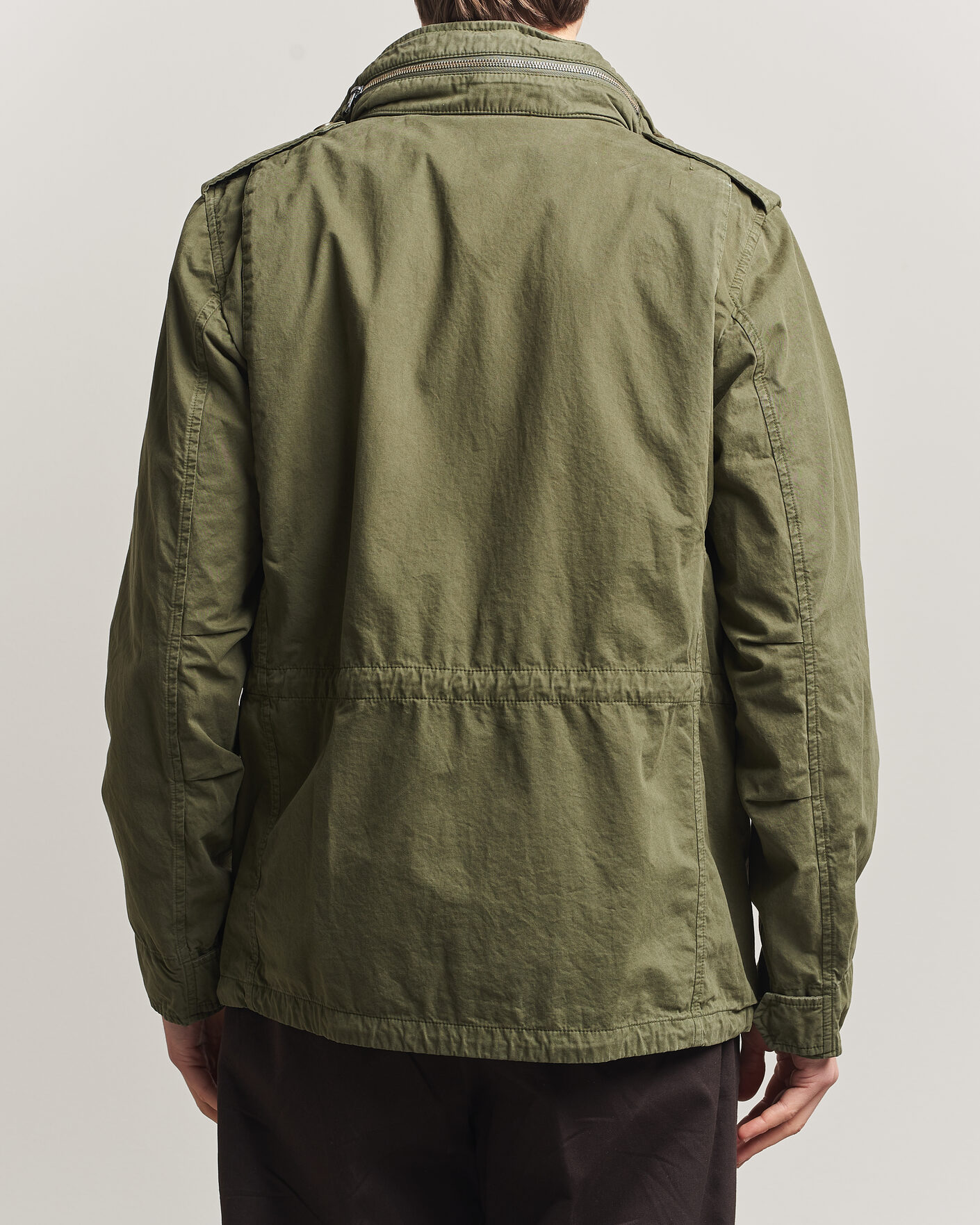 Men | Coats & Jackets | Aspesi | Washed Cotton Field Jacket Military