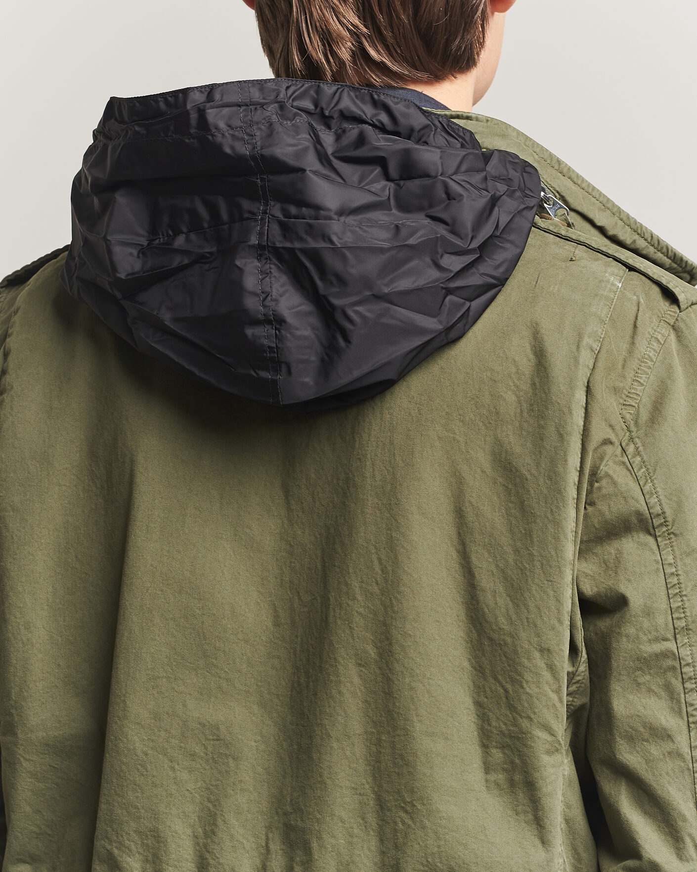 Aspesi Washed Cotton Field Jacket Military at CareOfCarl.com