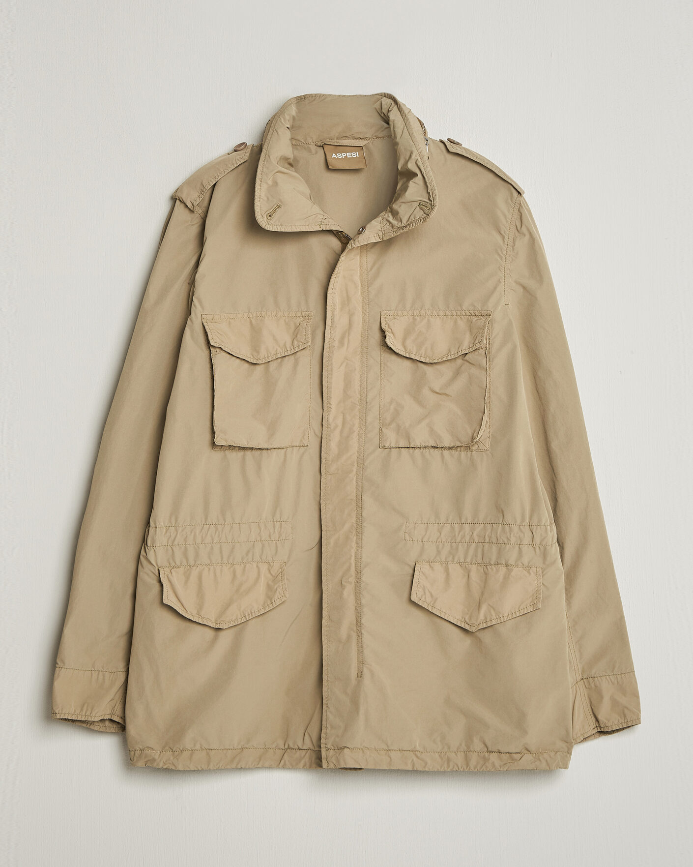 Aspesi Garment Dyed Field Jacket Sand at CareOfCarl.com
