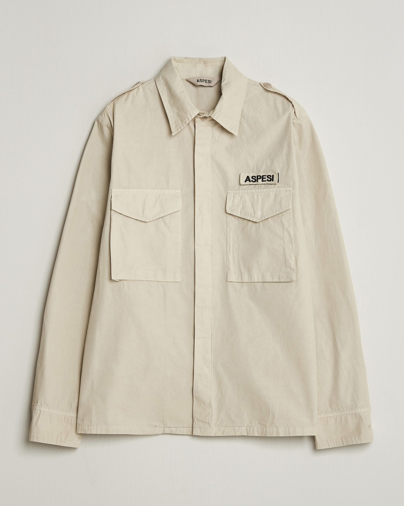 Men | Coats & Jackets | Aspesi | Cotton Field Shirt Sand