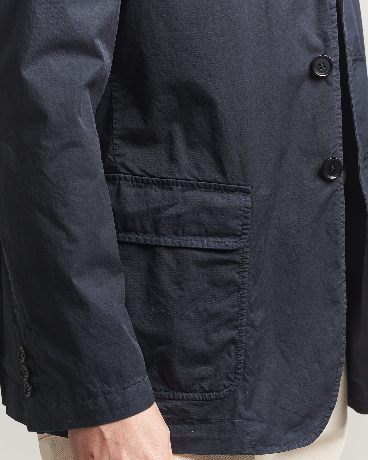 Men | Blazers | Aspesi | Cotton Blazer Navy