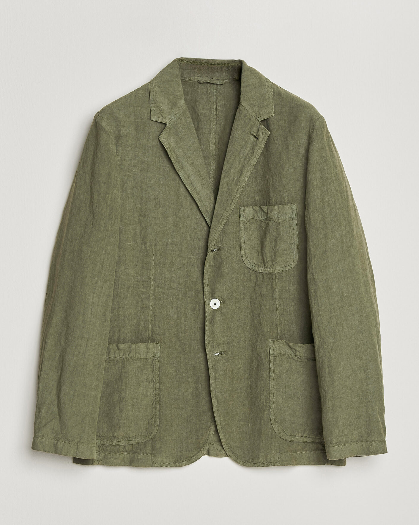 Men | Blazers | Aspesi | Samuraki Linen Blazer Military