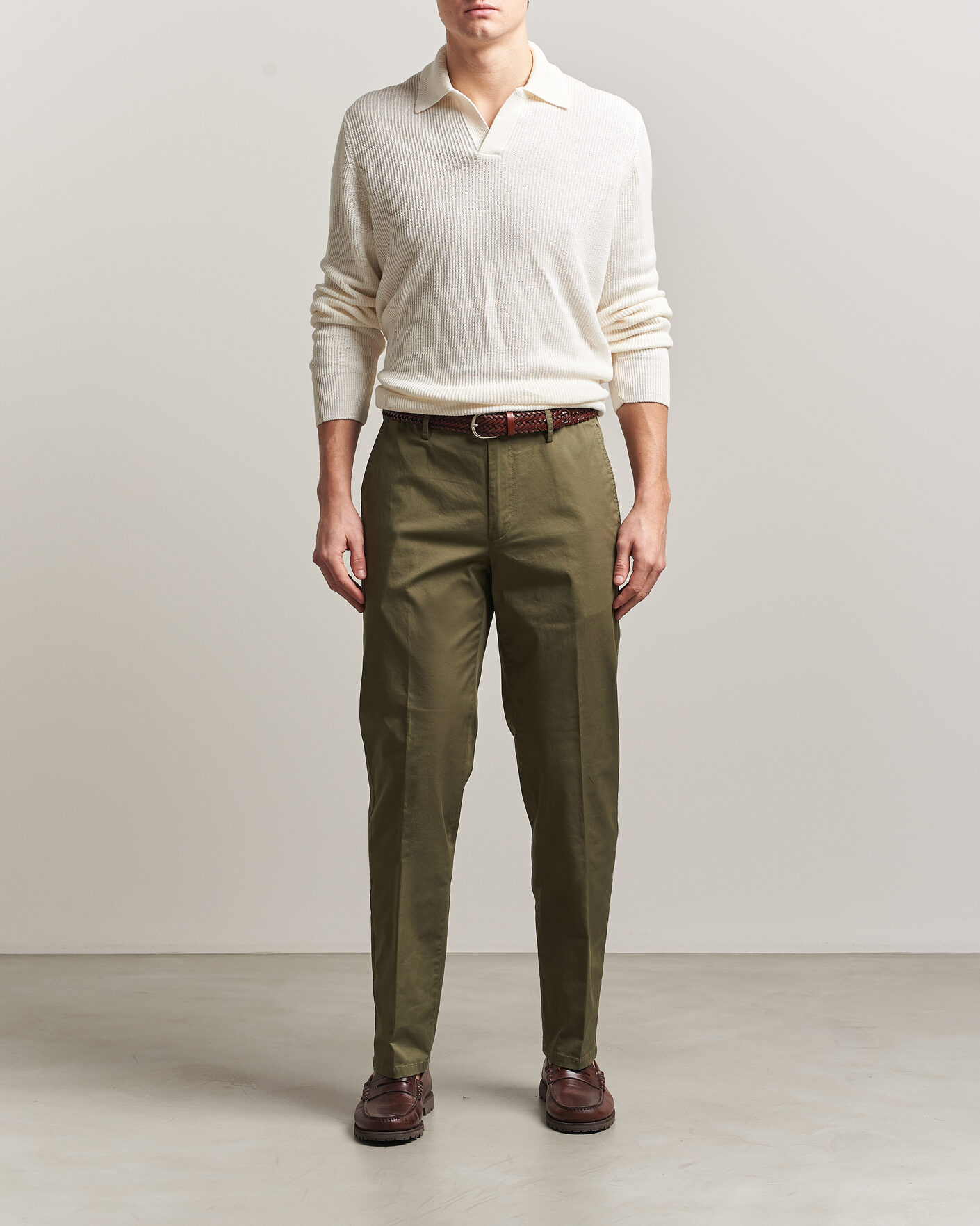 Men | Trousers | Aspesi | Officers Chino Military