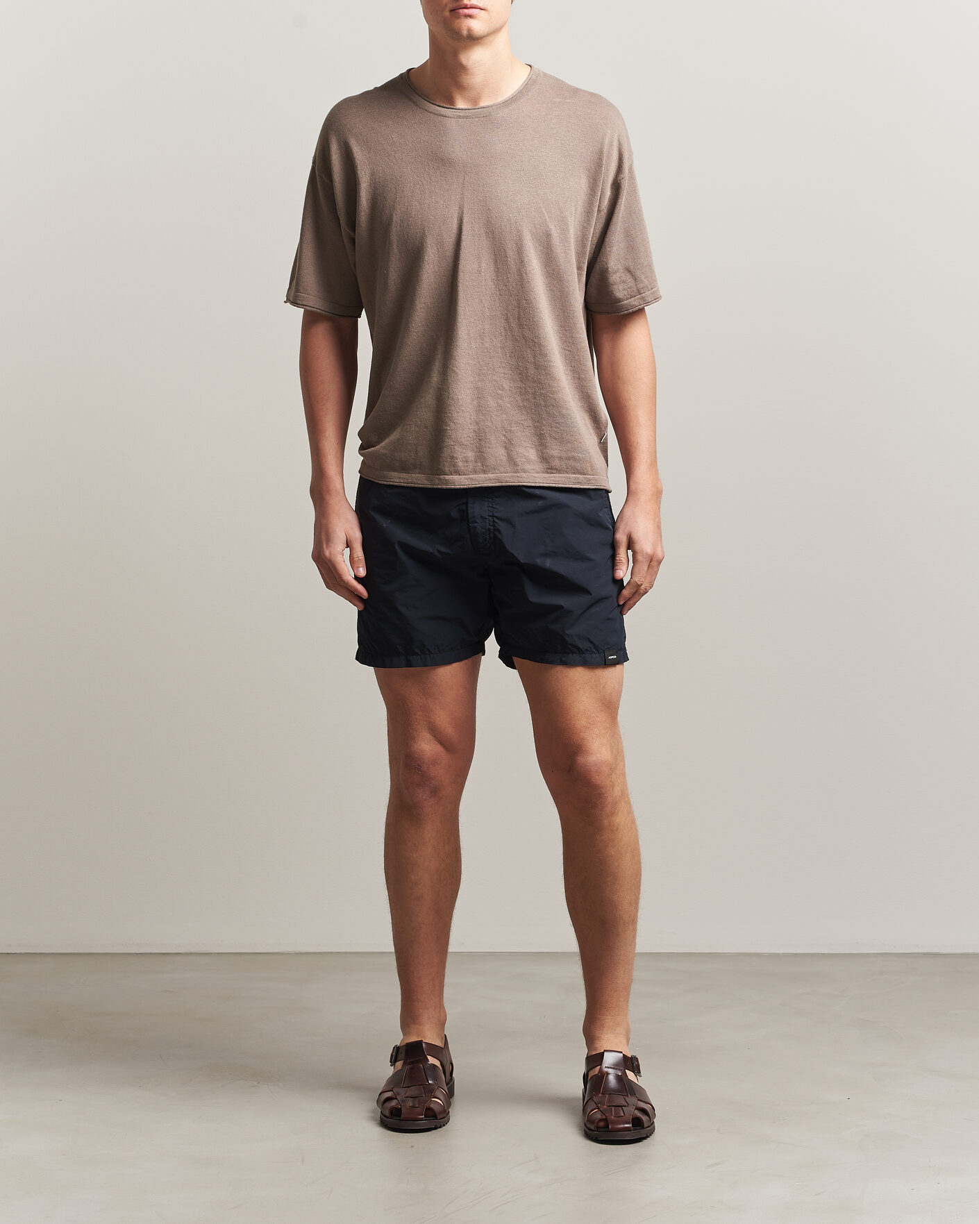Men | Swimwear | Aspesi | Caprese Nylon Swim Trunks Navy