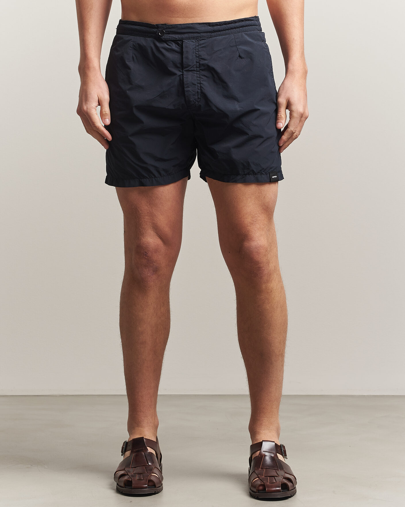 Men | Swimwear | Aspesi | Caprese Nylon Swim Trunks Navy