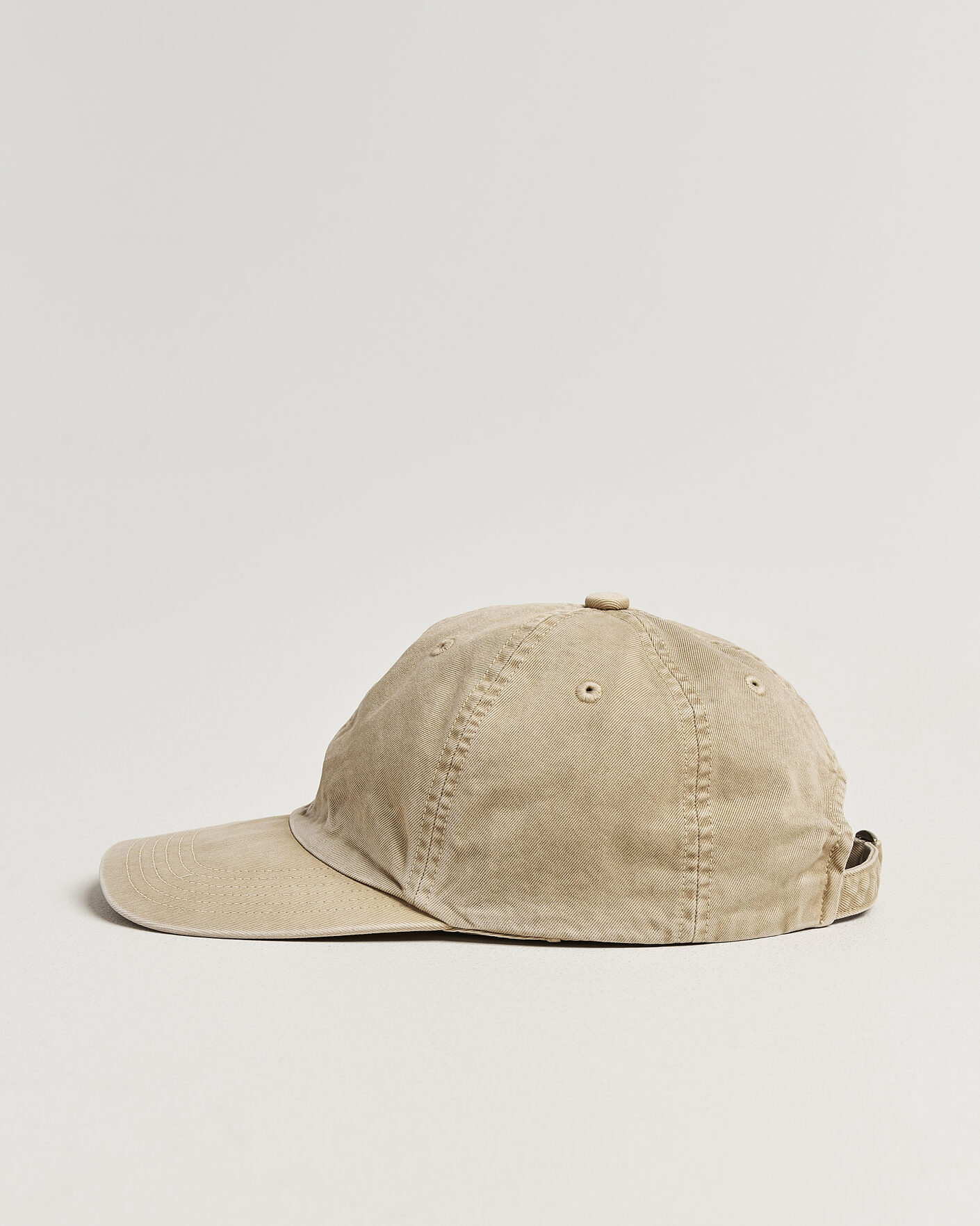 Men | Hats & Caps | Auralee | Garment Dyed Finx Baseball Cap Light Beige
